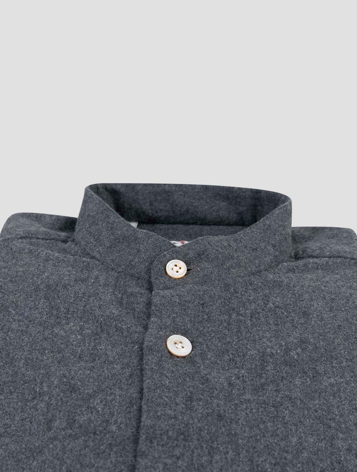 Kiton Dark Gray Cotton Shirt