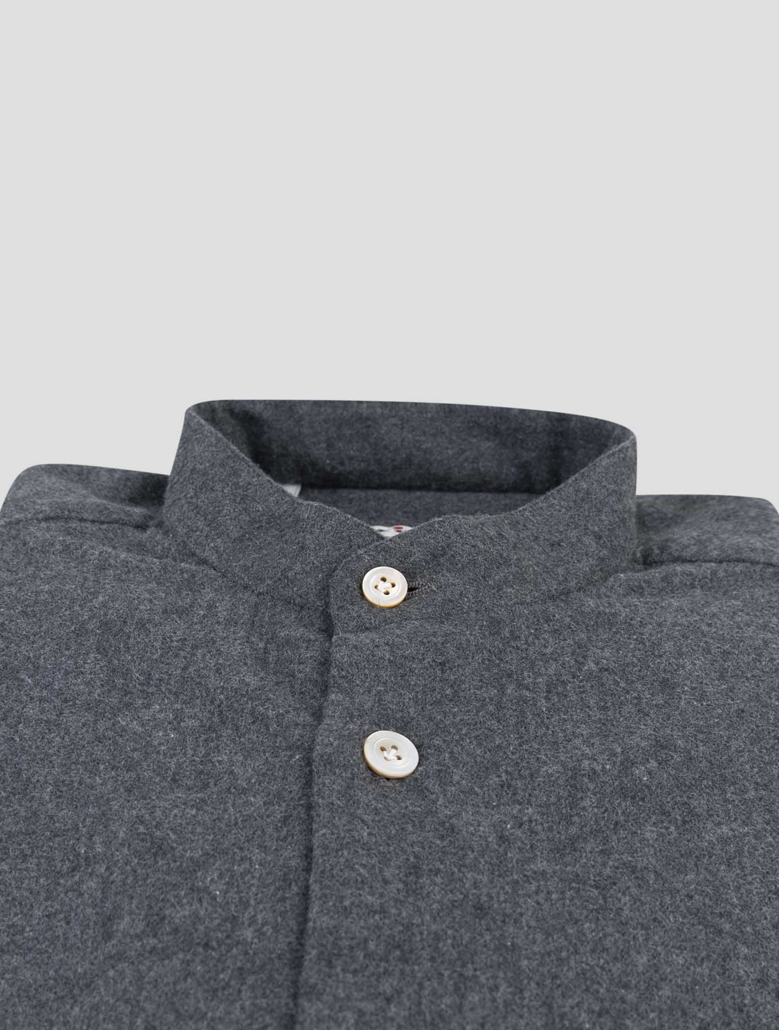 Kiton Dark Gray Cotton Shirt