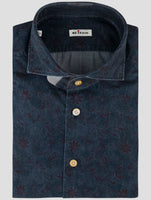 Kiton Blue Cotton Shirt