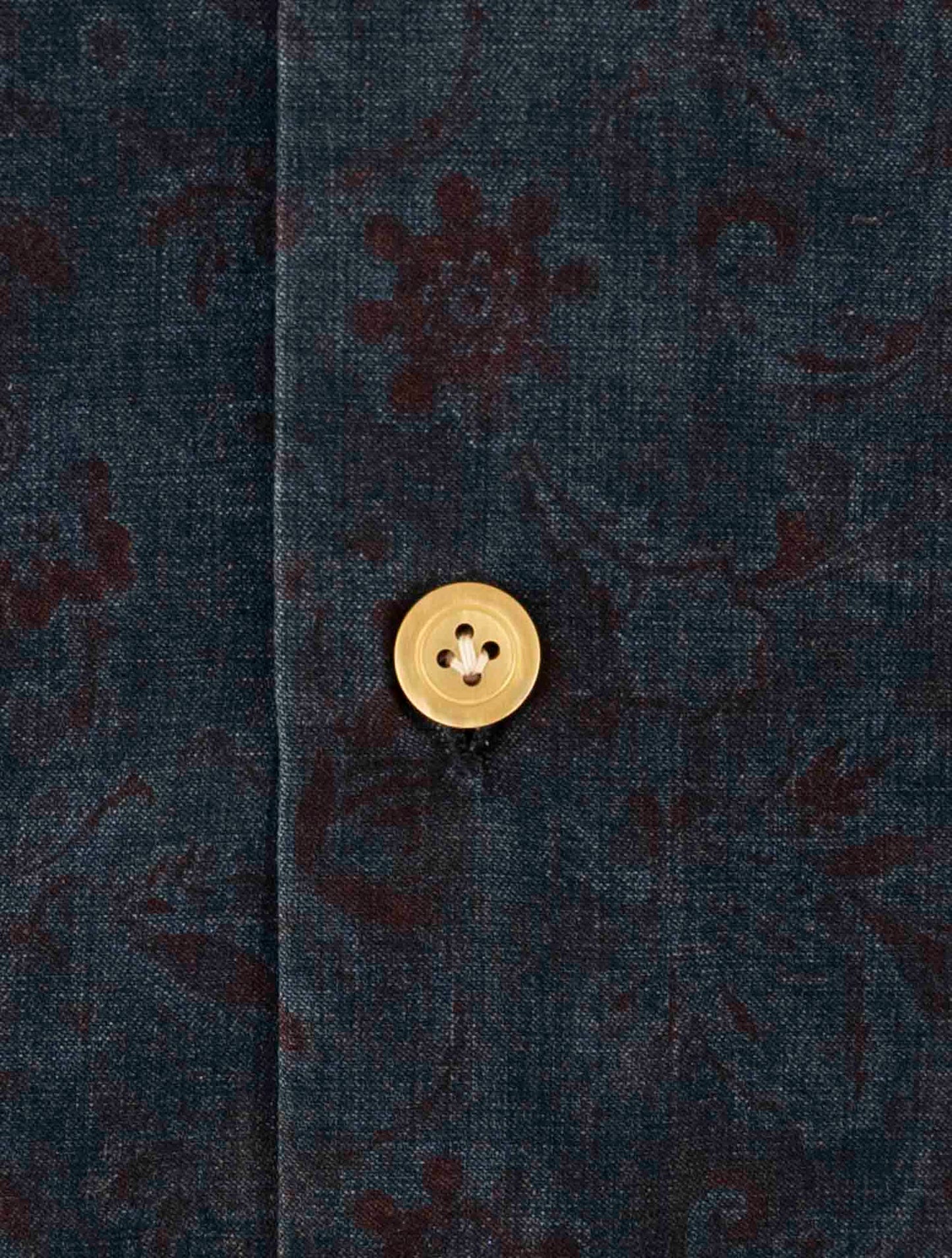 Kiton Blue Cotton Shirt