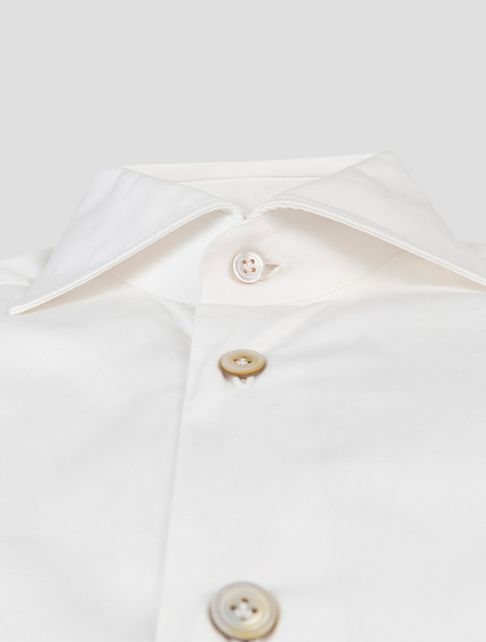 Kiton Premium Handmade White Cotton Dress Shirt Italian Made – Mr.PianiK