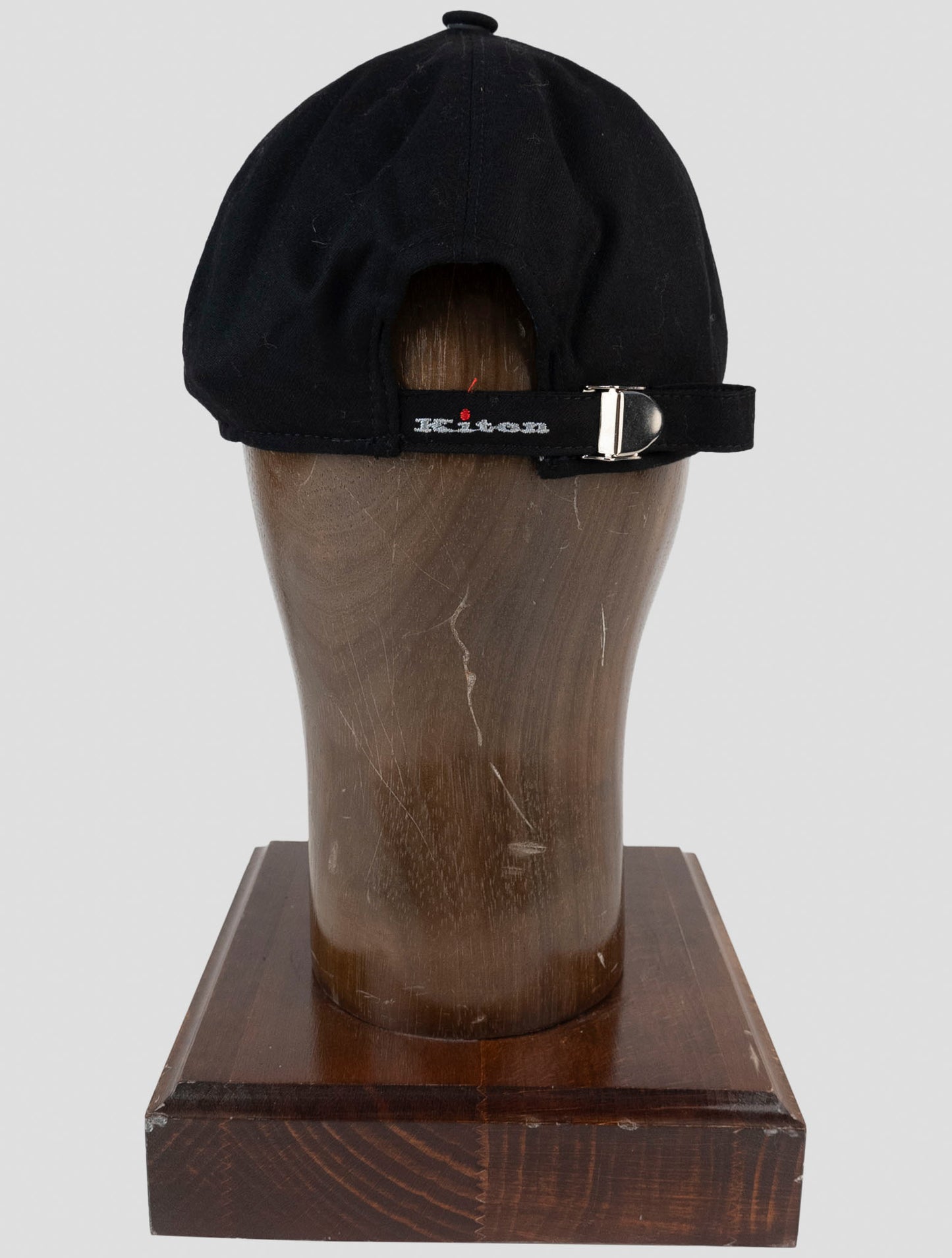 Kiton Black Virgin Wool Cashmere Ea Baseball Cap