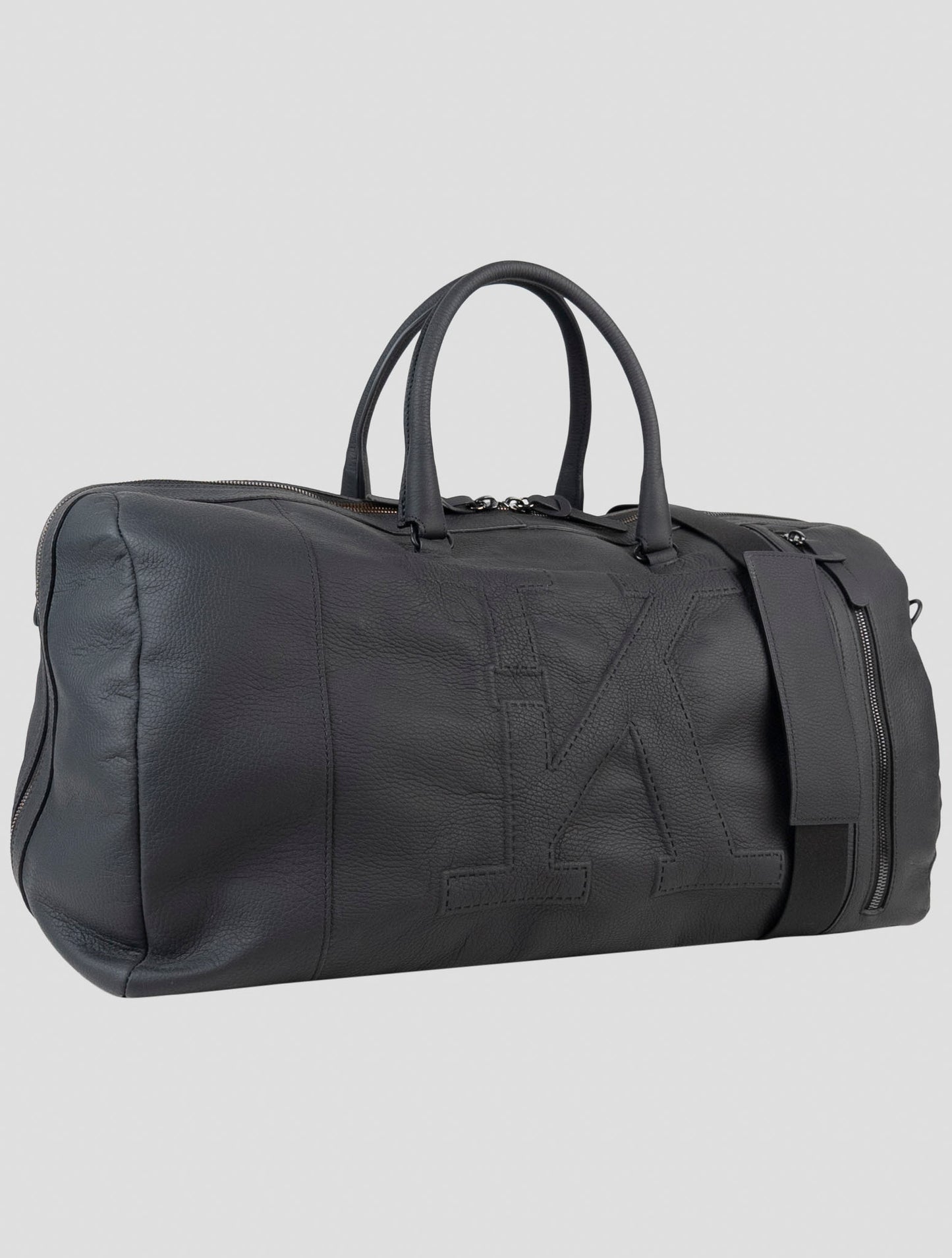 Kiton Black Leather Travelbag
