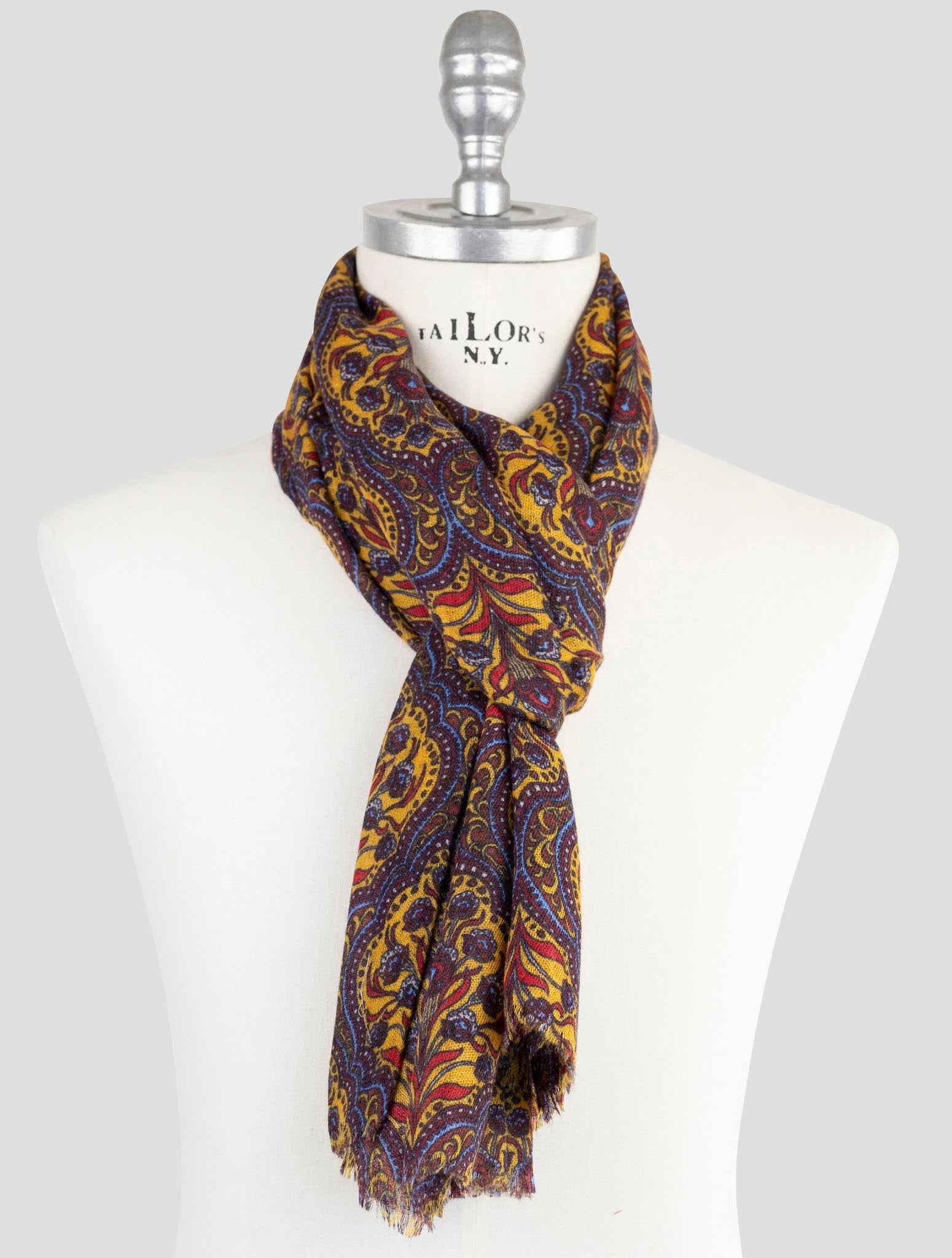 Kiton Multicolor Cashmere Scarf