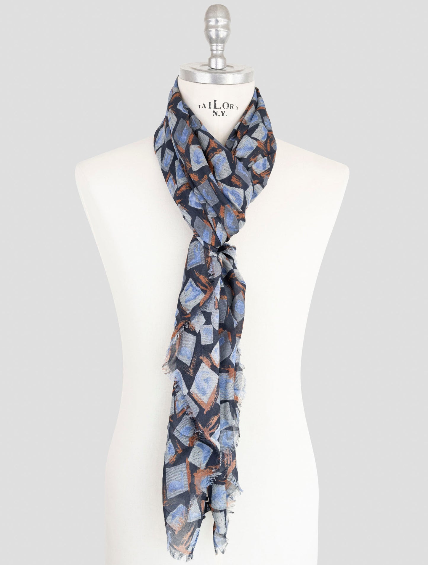 Kiton Multicolor Modal Cashmere Scarf