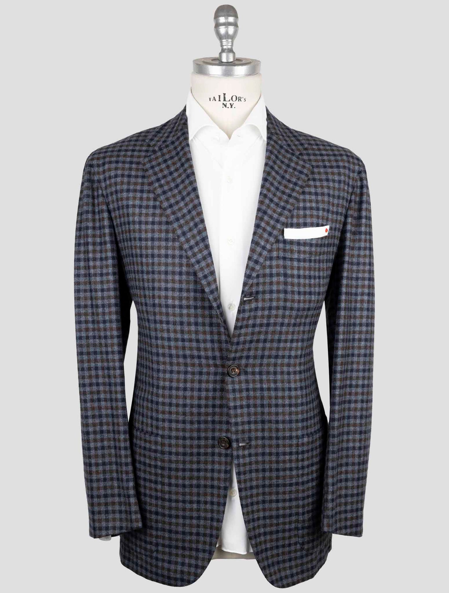 Kiton Multicolor Cashmere Vicuna Peru Silk Blazer