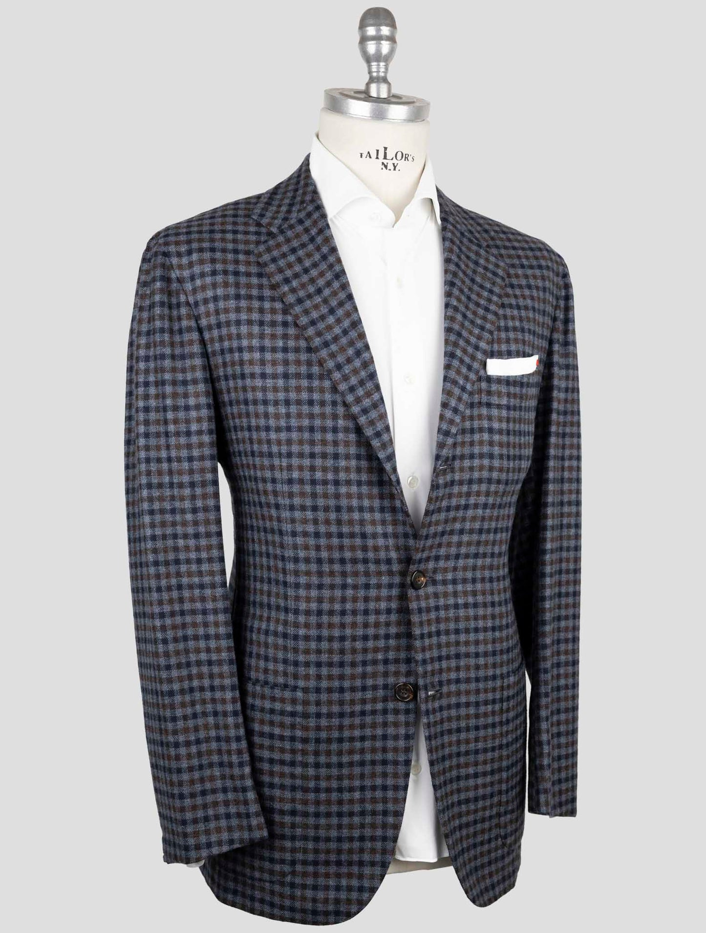 Kiton Multicolor Cashmere Vicuna Peru Silk Blazer