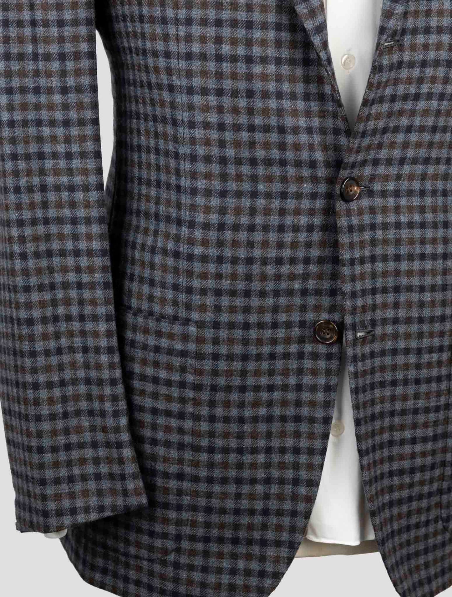 Kiton Multicolor Cashmere Vicuna Peru Silk Blazer