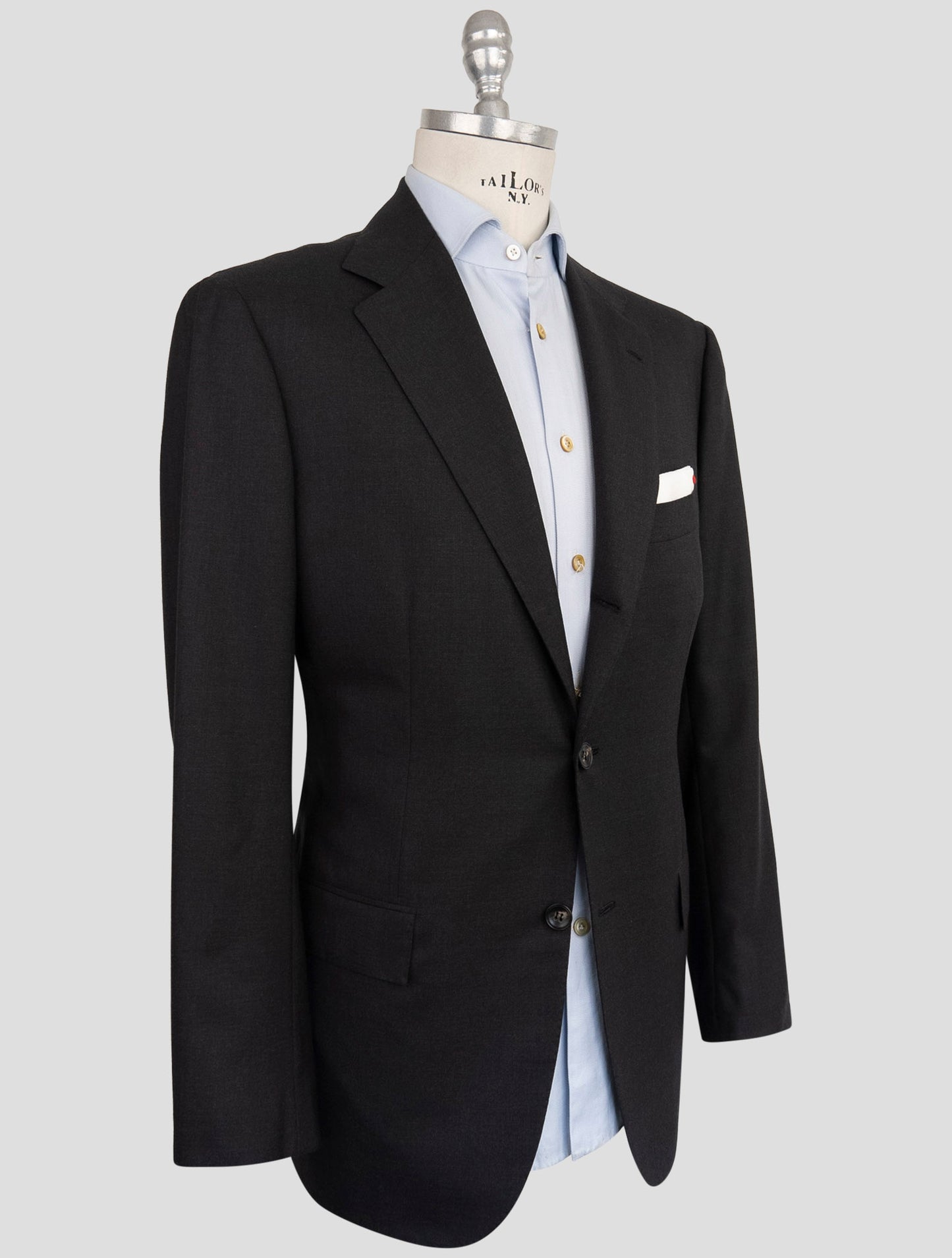 Kiton Dark Gray Wool Suit