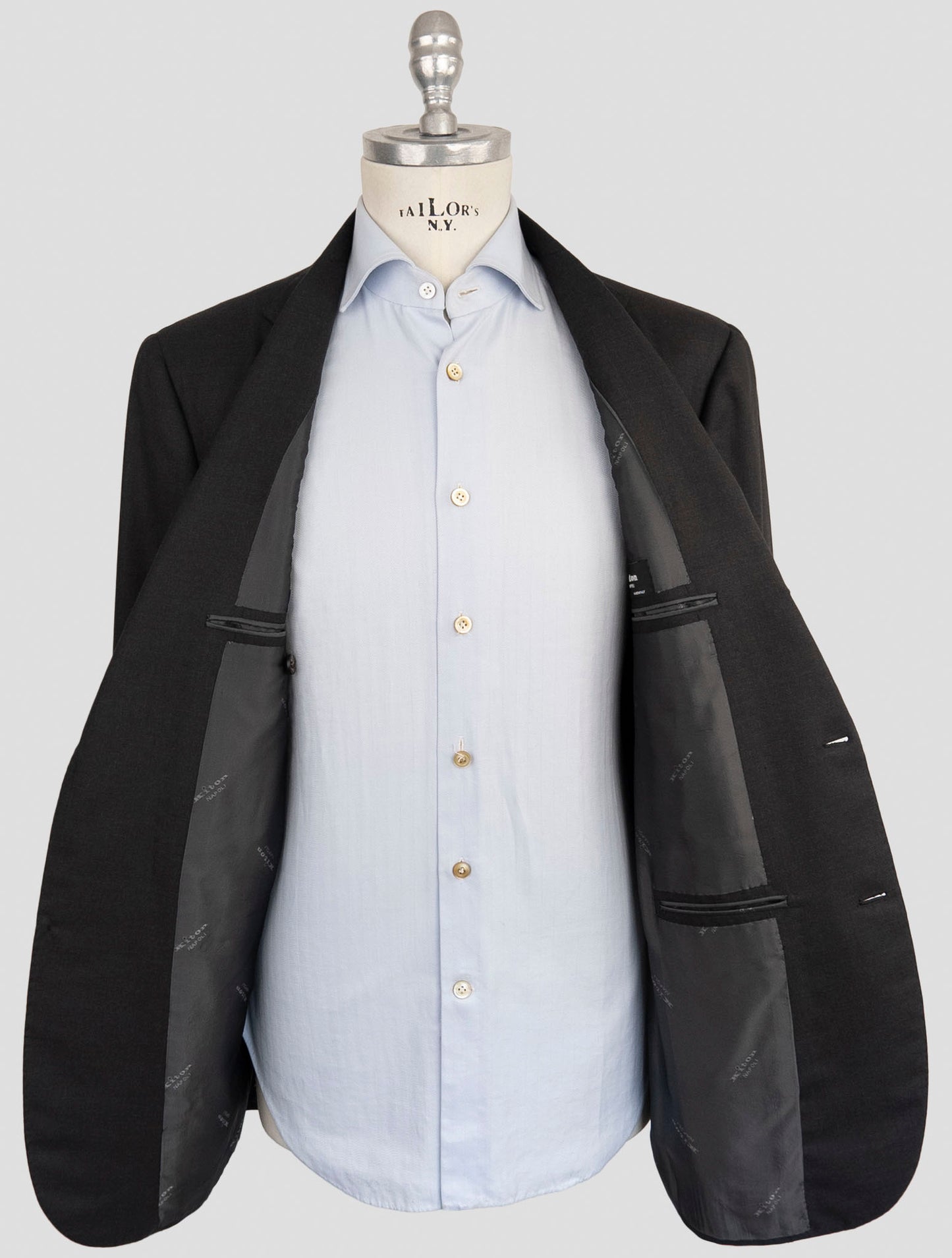 Kiton Dark Gray Wool Suit