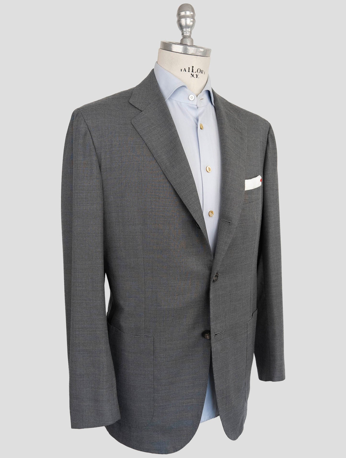 Kiton Gray Wool Suit