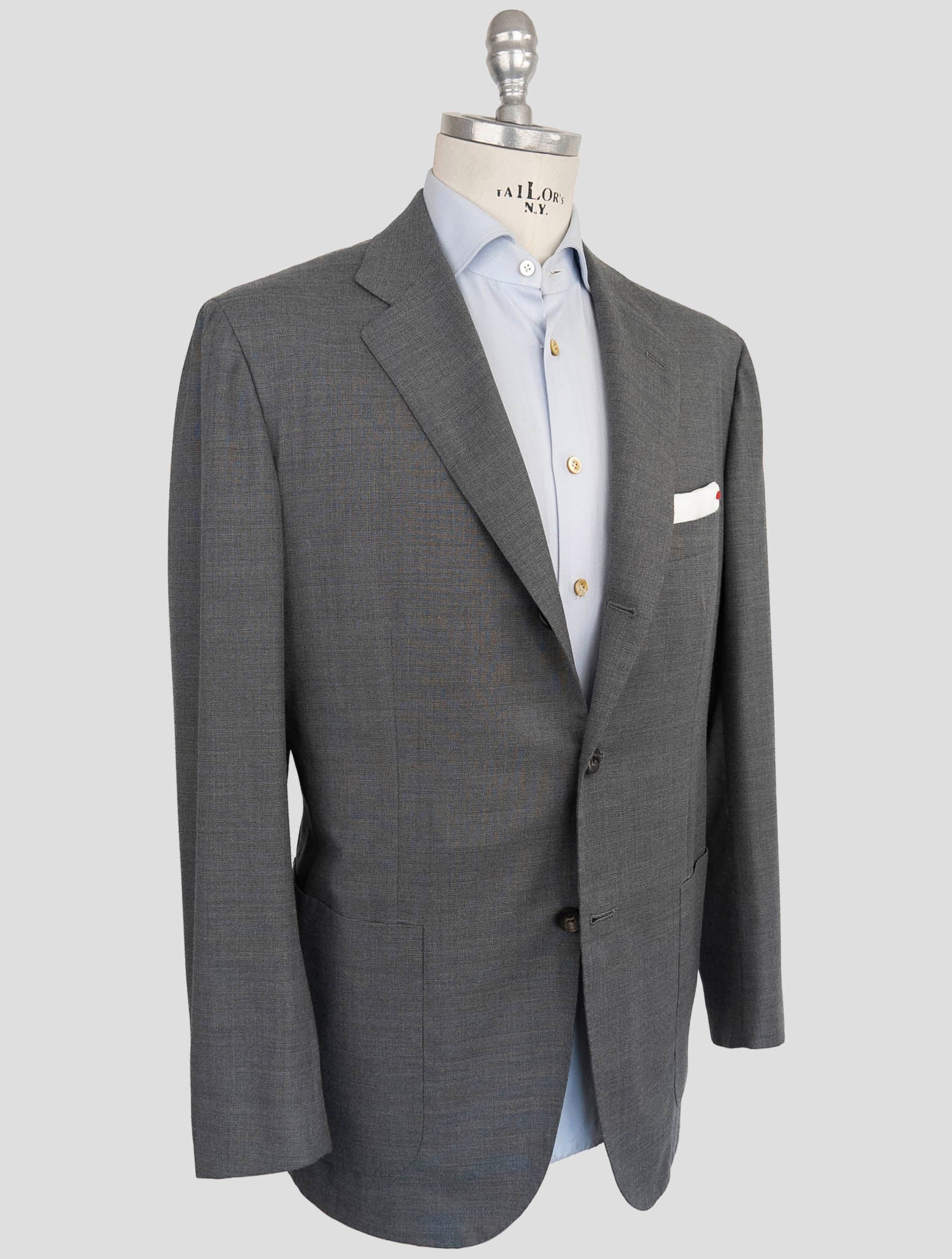 Kiton Gray Wool Suit