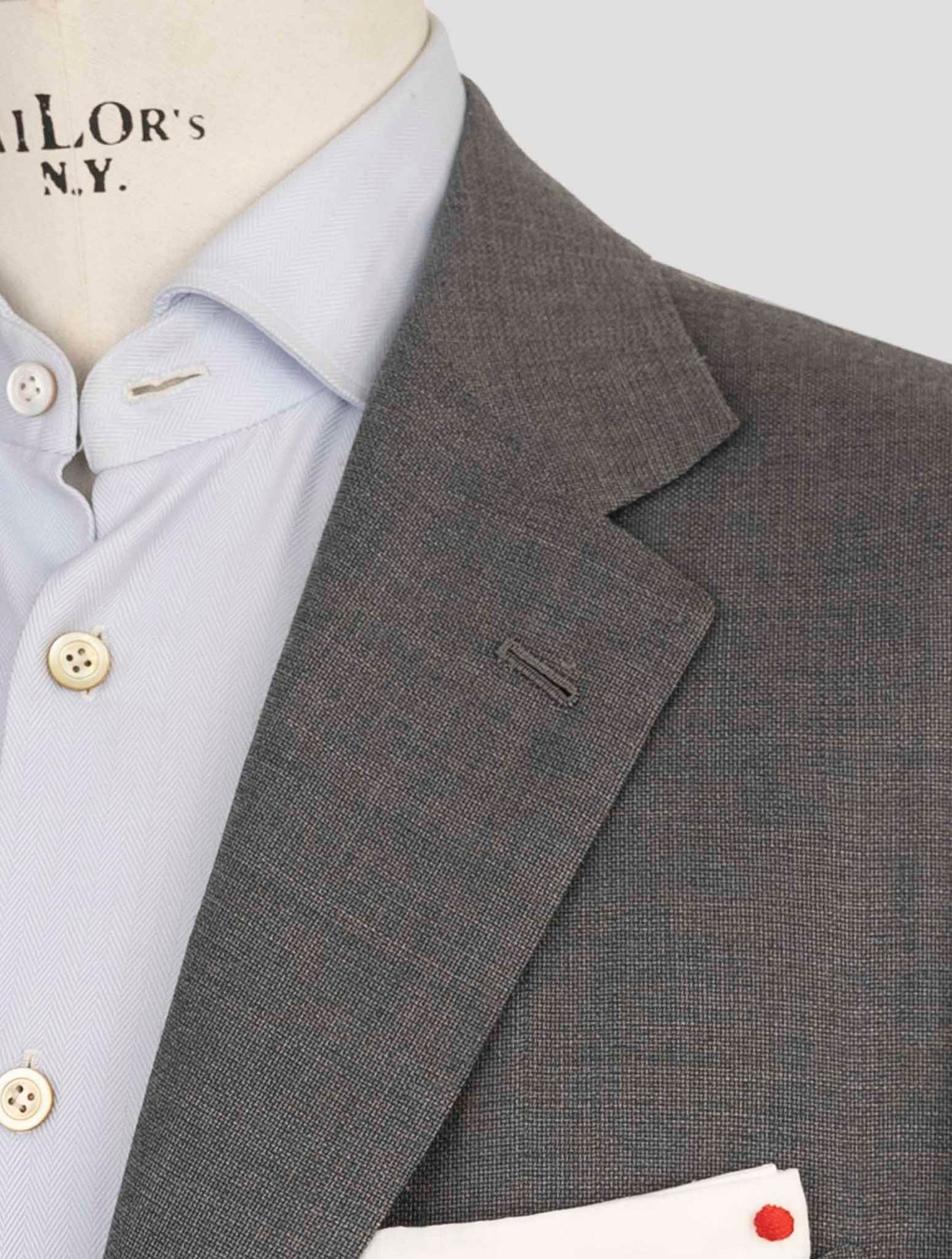 Kiton Gray Wool Suit