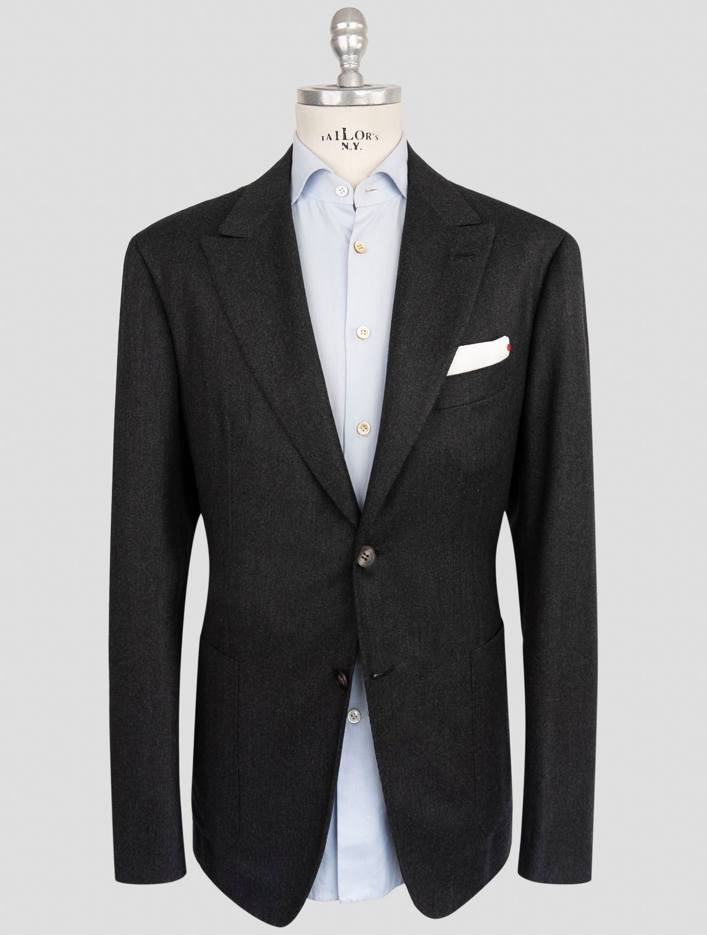 Kiton Dark Gray Cashmere Suit