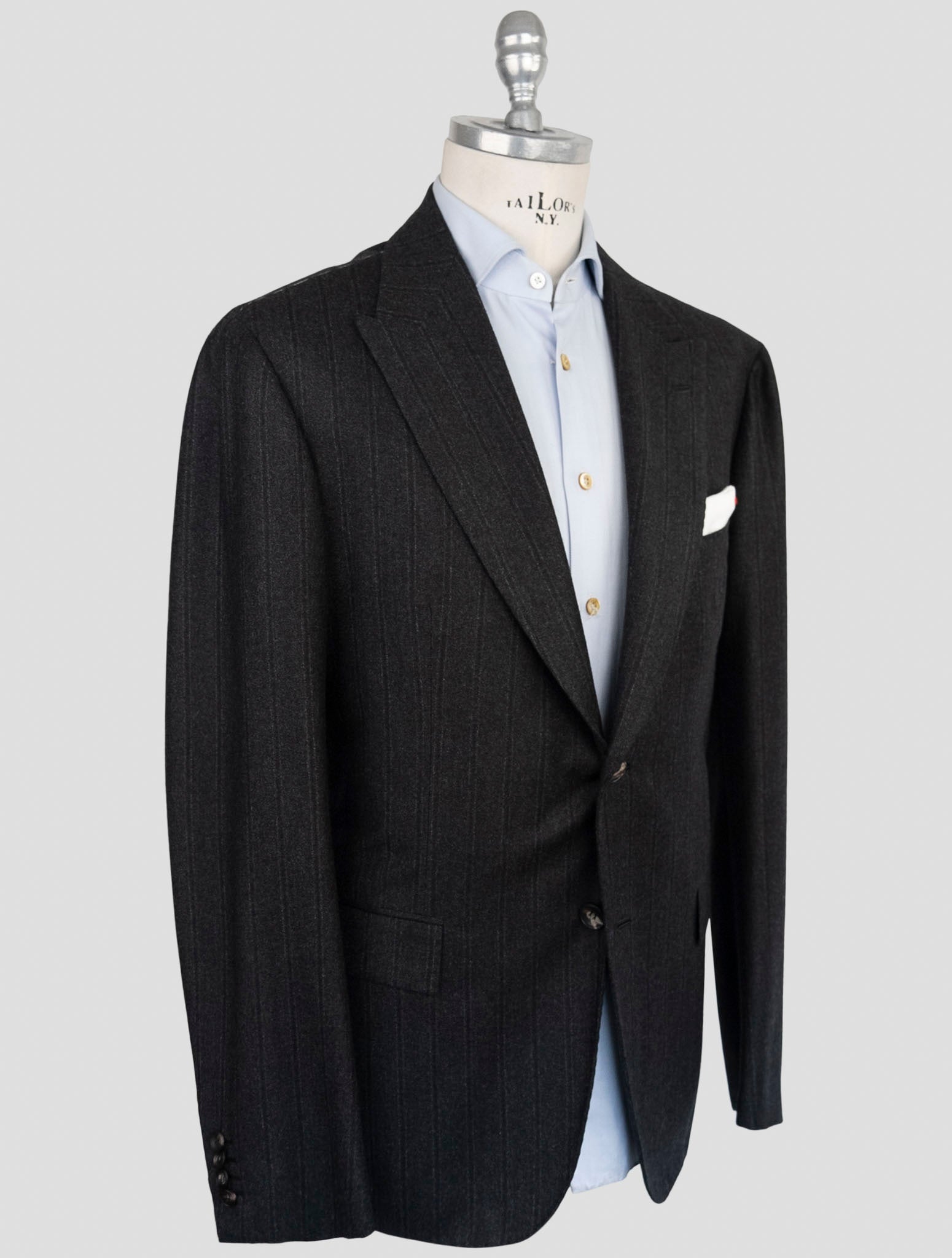 Kiton Dark Gray Cashmere Suit