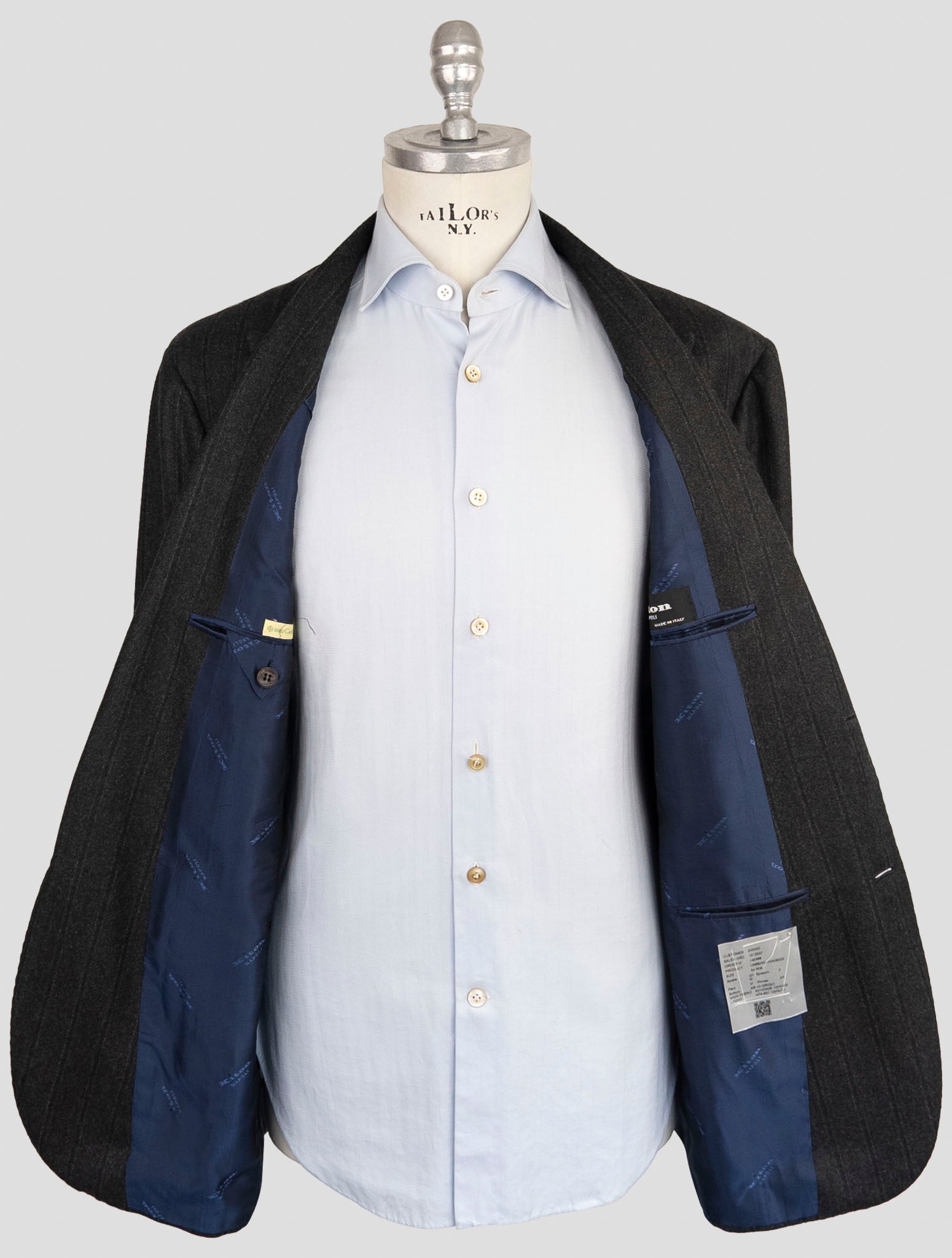 Kiton Dark Gray Cashmere Suit