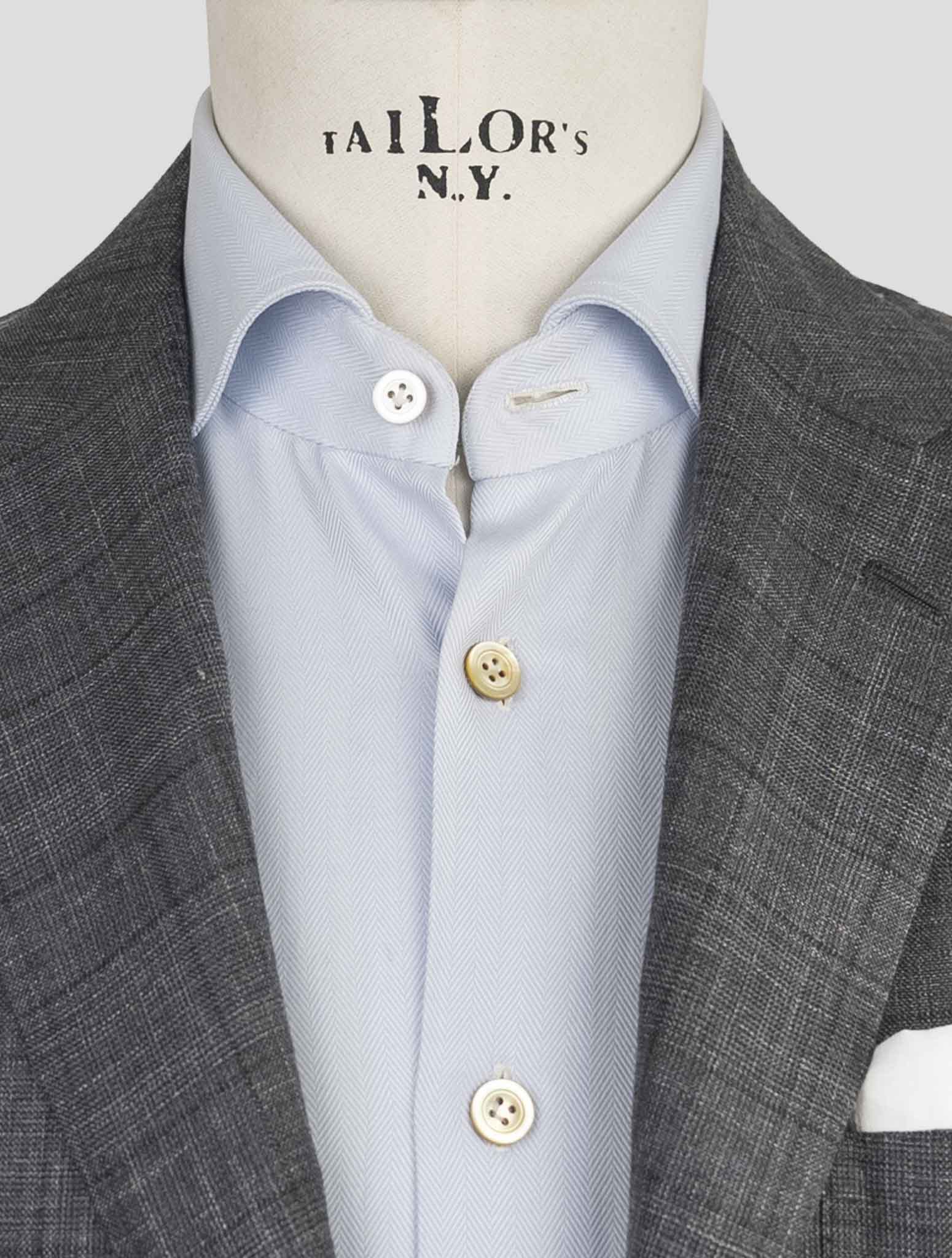 Kiton Gray Cashmere Silk Linen Suit