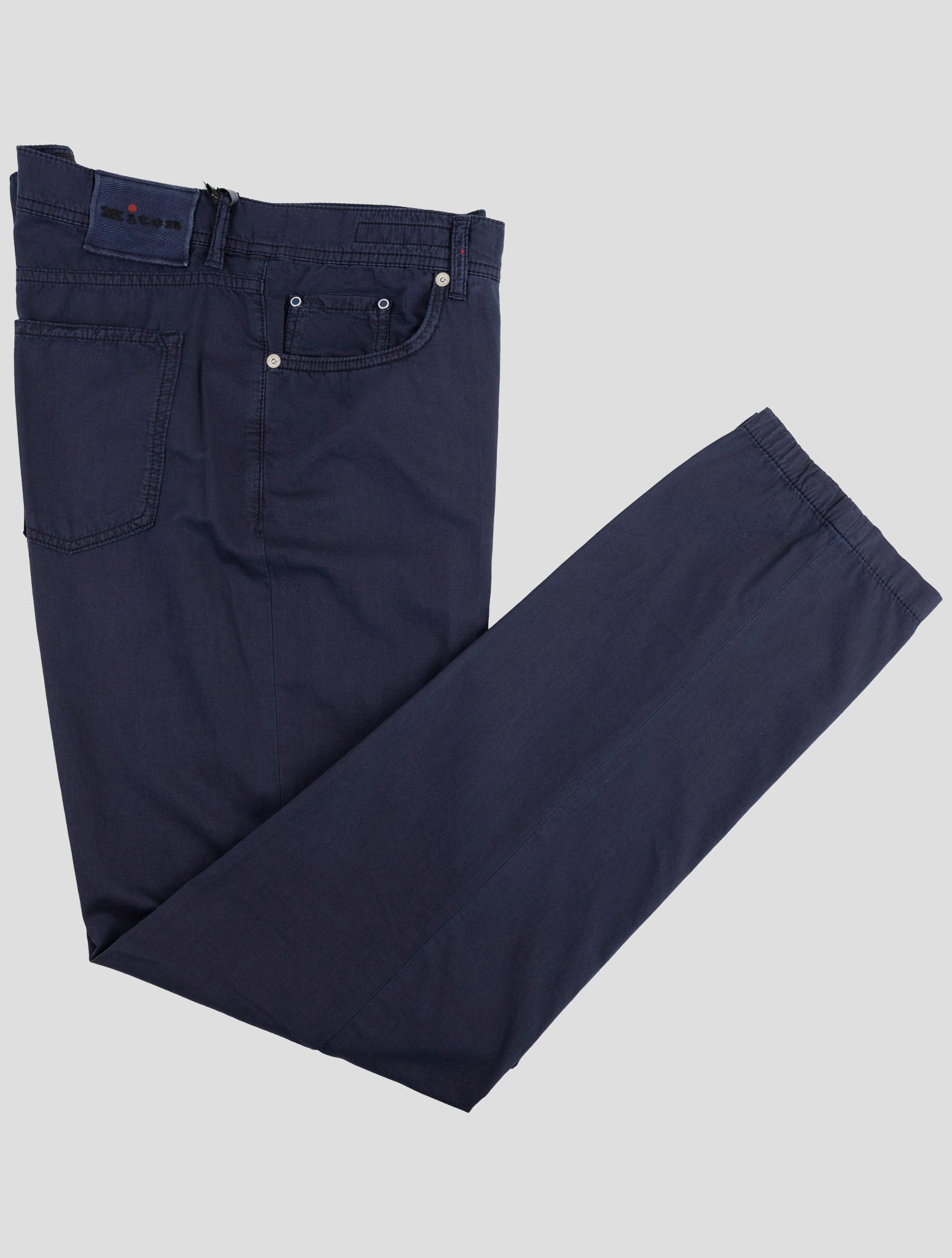 Kiton Blue Cotton Ea Jeans