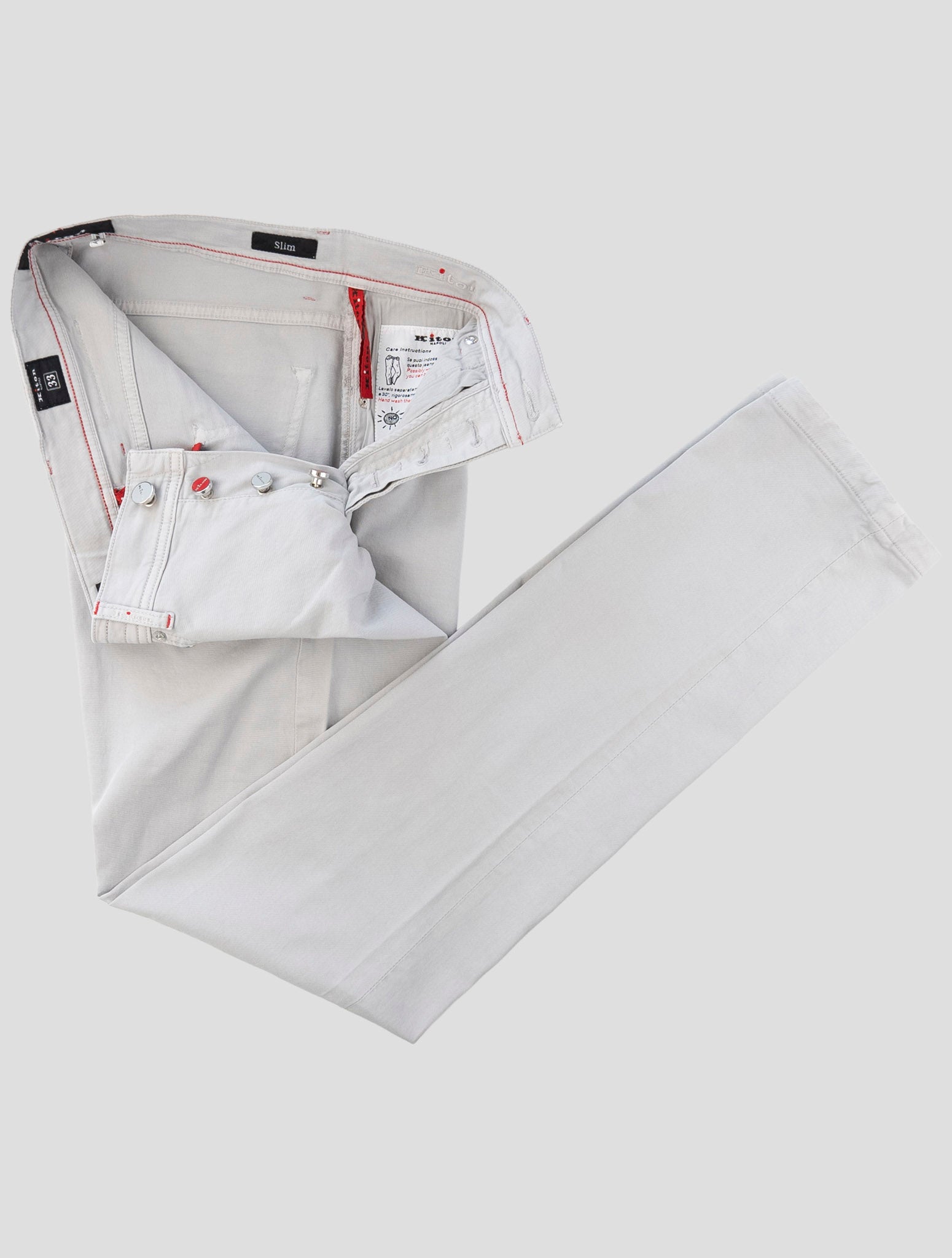 Kiton Blue Cotton Ea Jeans