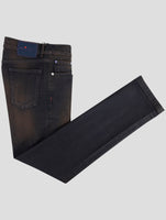 Kiton Brown Cotton Ea Jeans