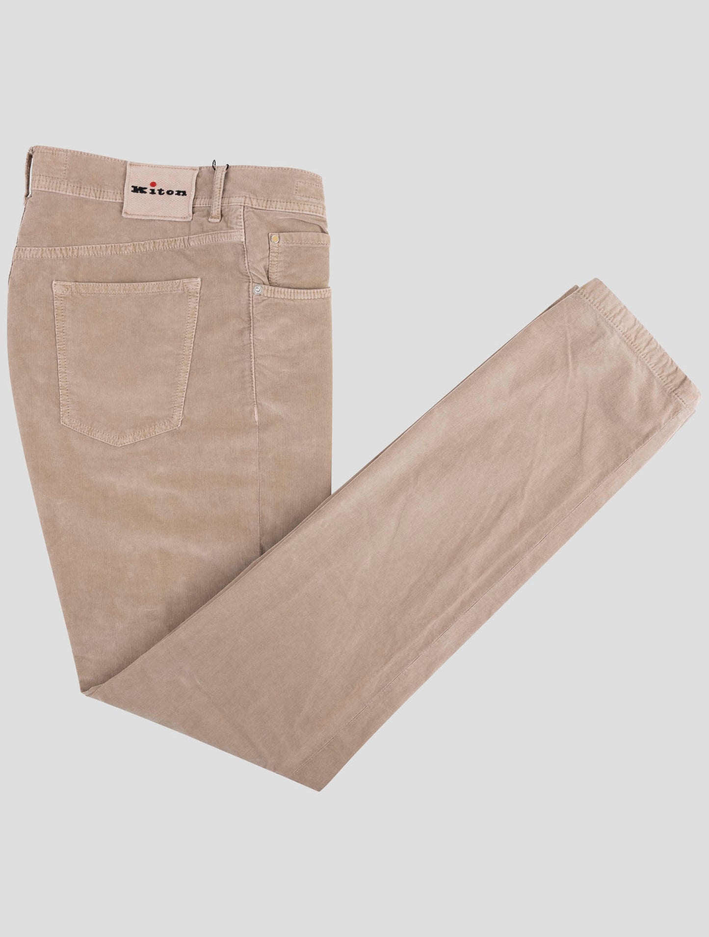 Kiton Brown Cotton Wool Ea Jeans