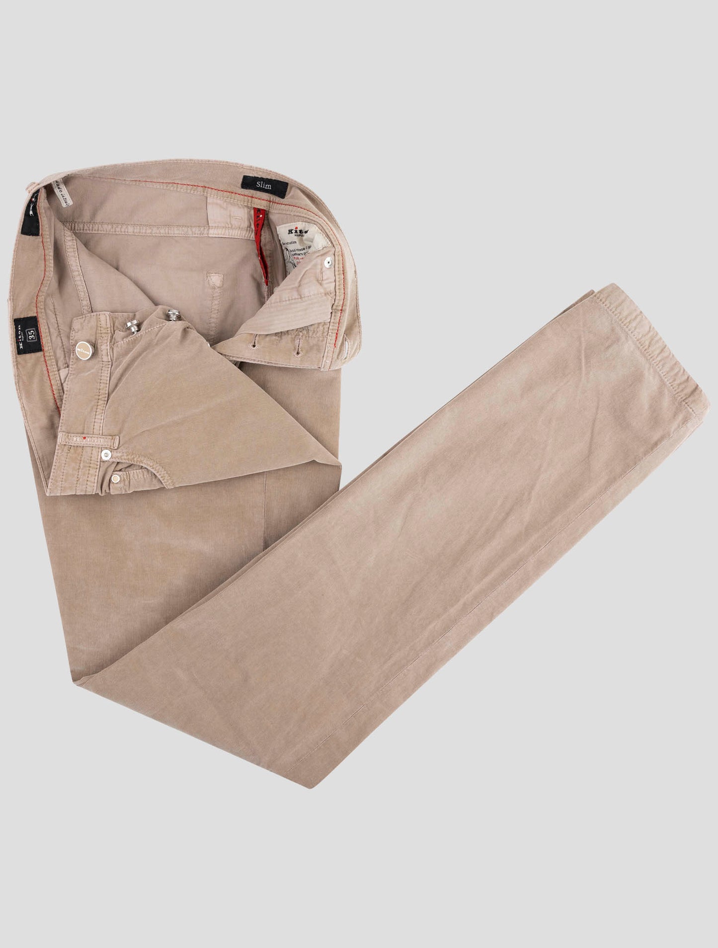 Kiton Brown Cotton Wool Ea Jeans