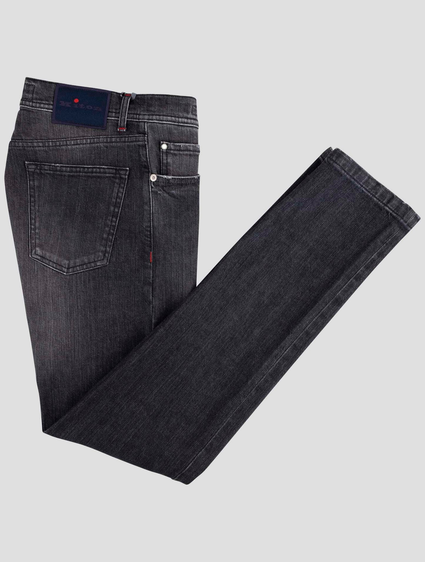 Kiton Gray Cotton Ea Jeans