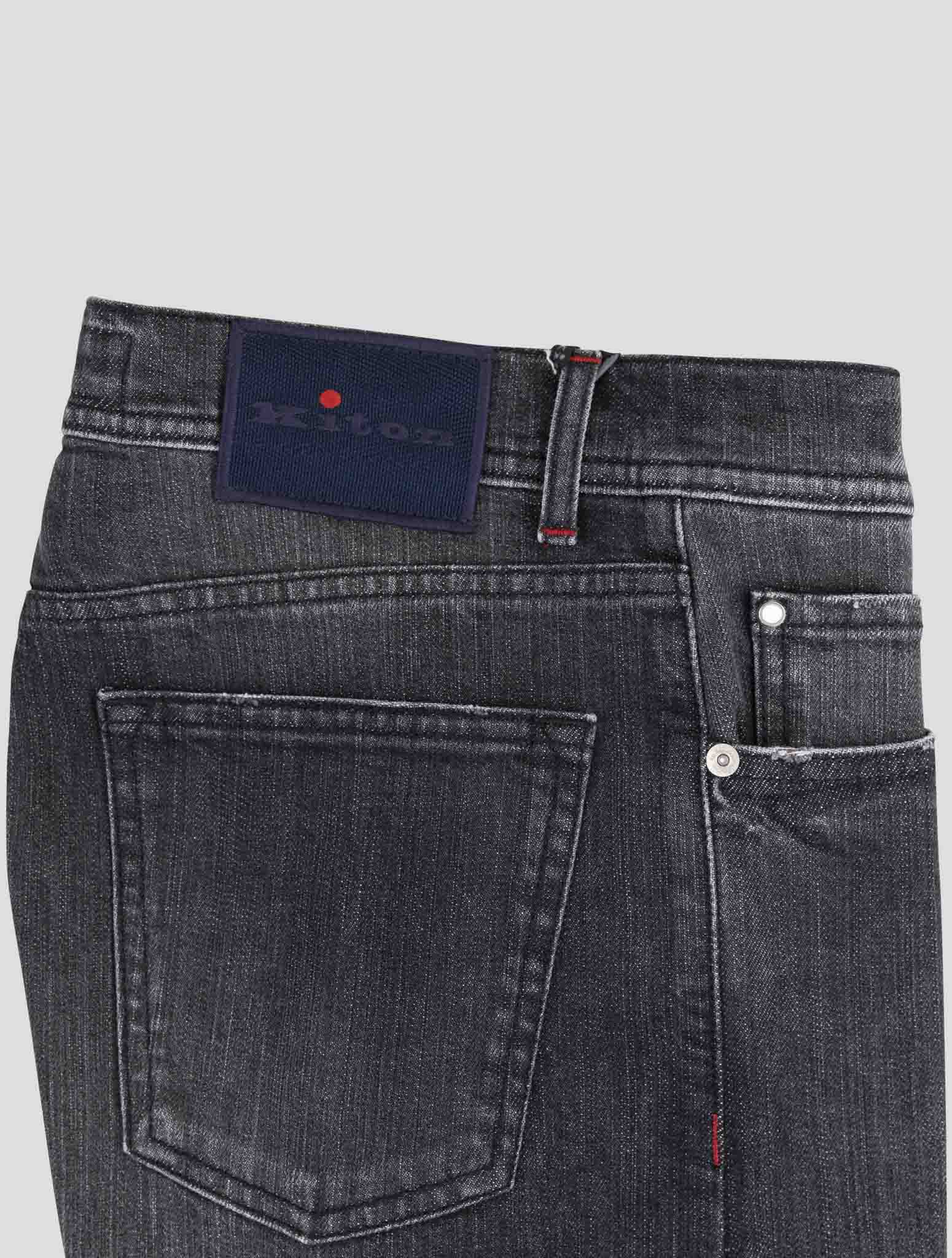 Kiton Gray Cotton Ea Jeans