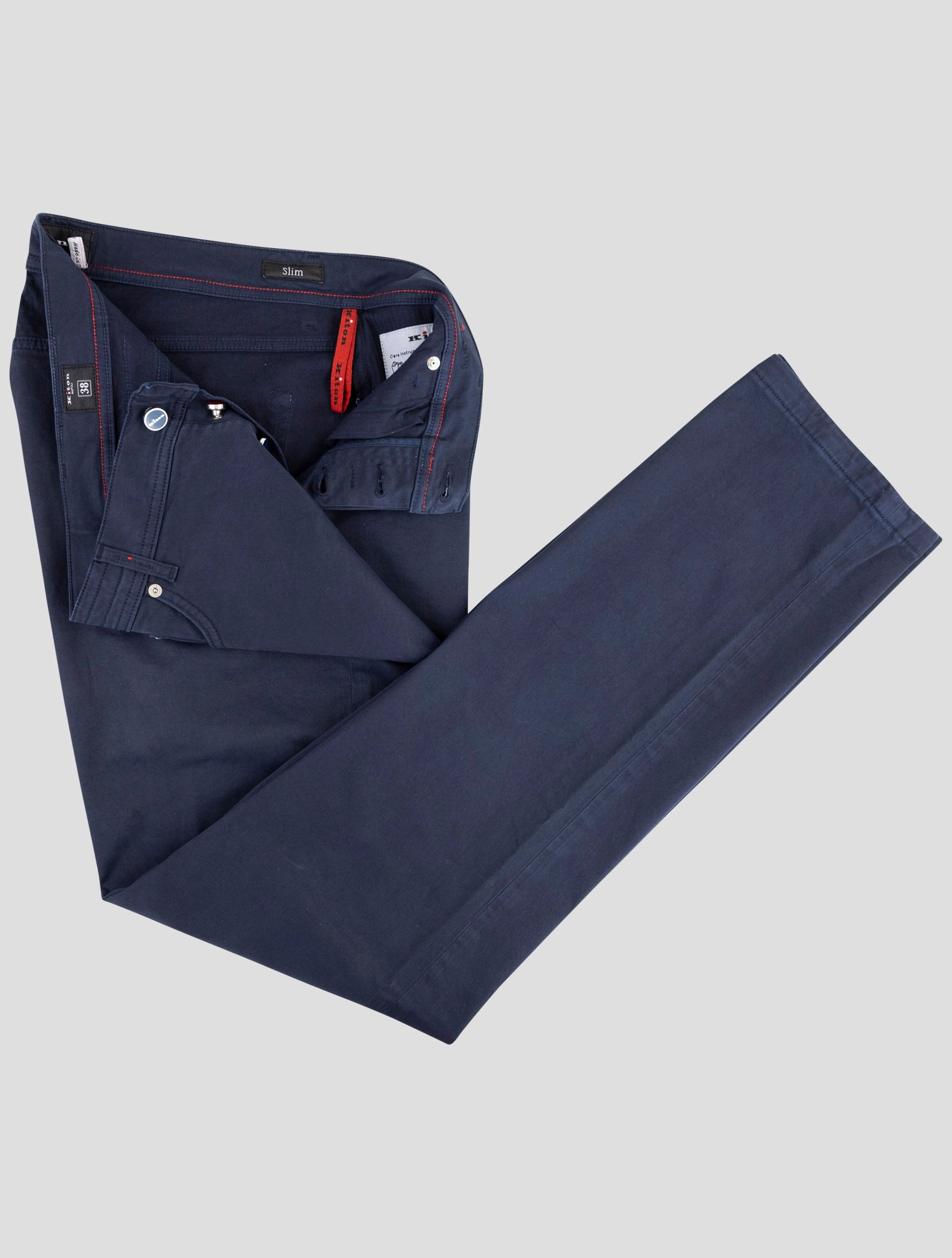 Kiton Blue Cotton Ea Jeans