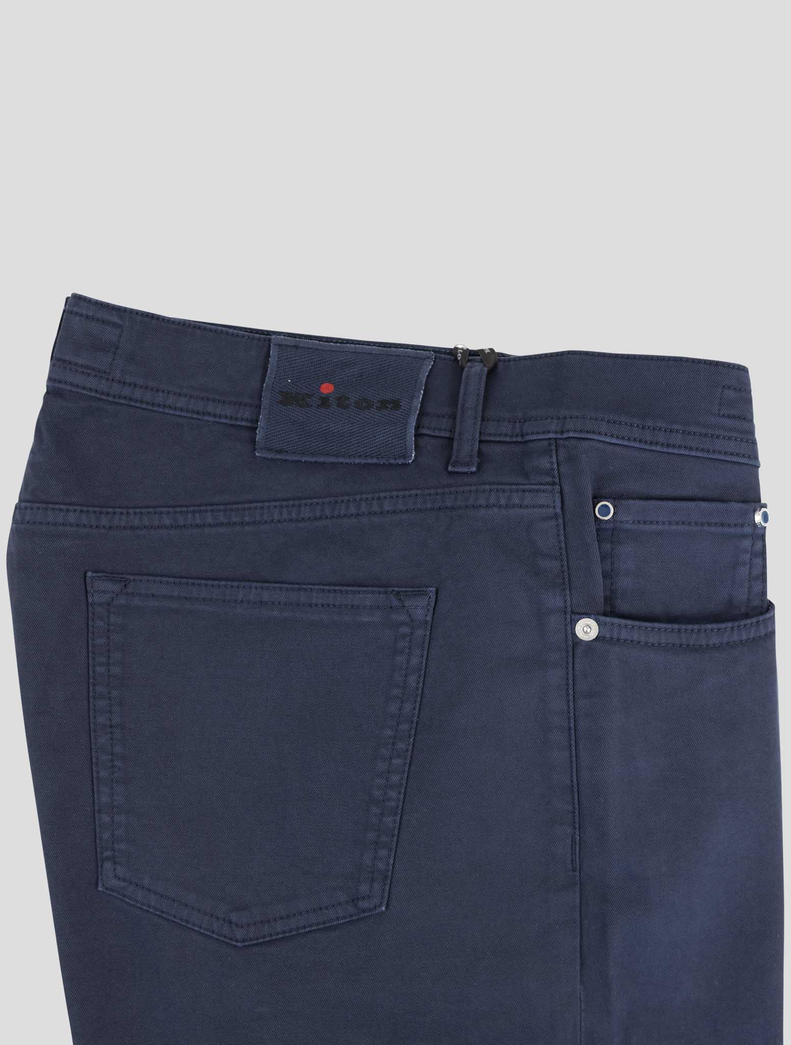 Kiton Blue Cotton Ea Jeans