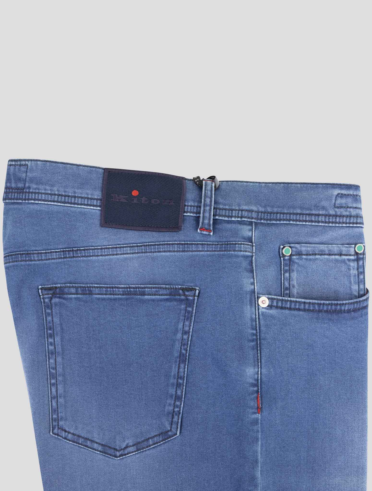 Kiton Blue Cotton Ea Jeans