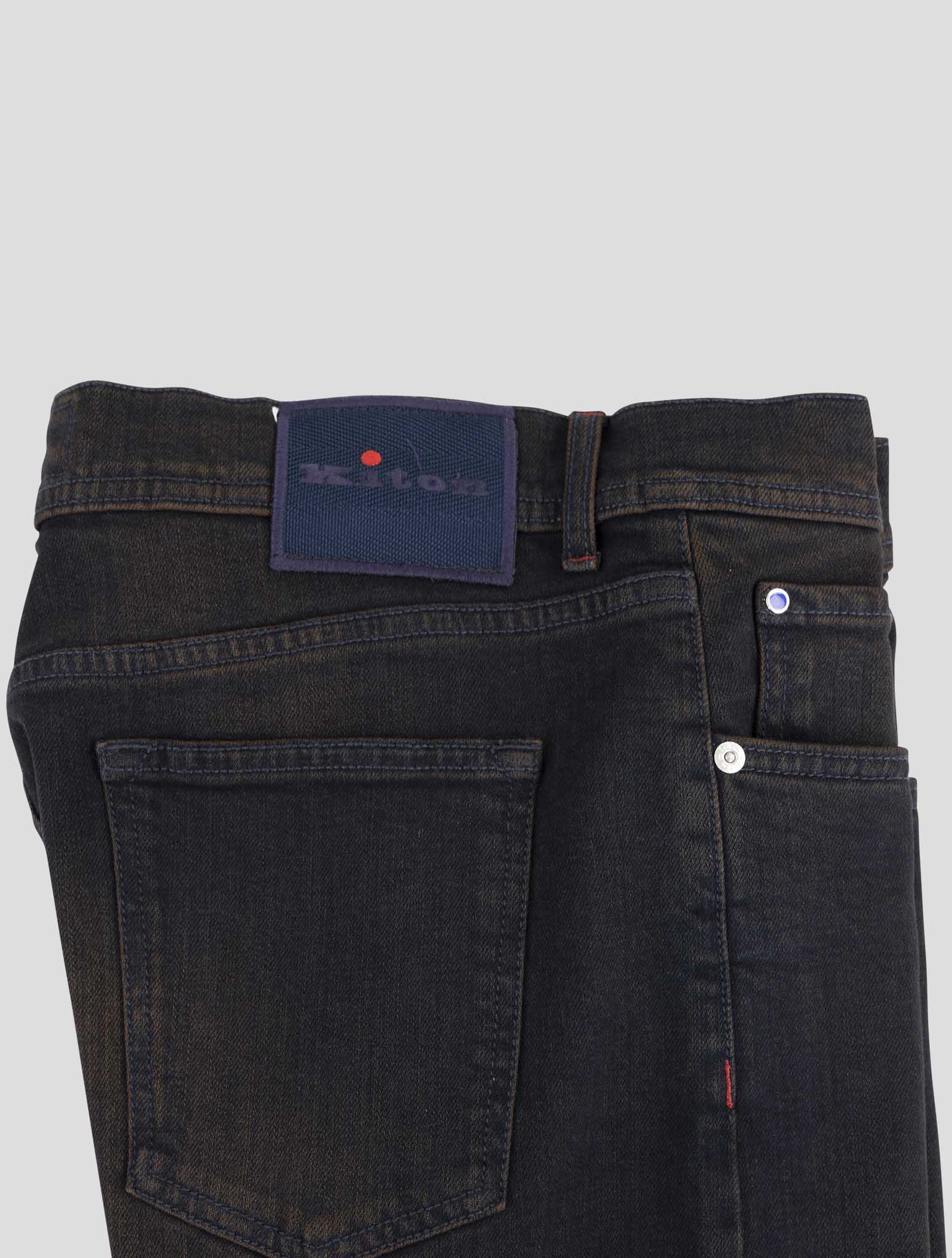 Kiton Brown Cotton Ea Jeans
