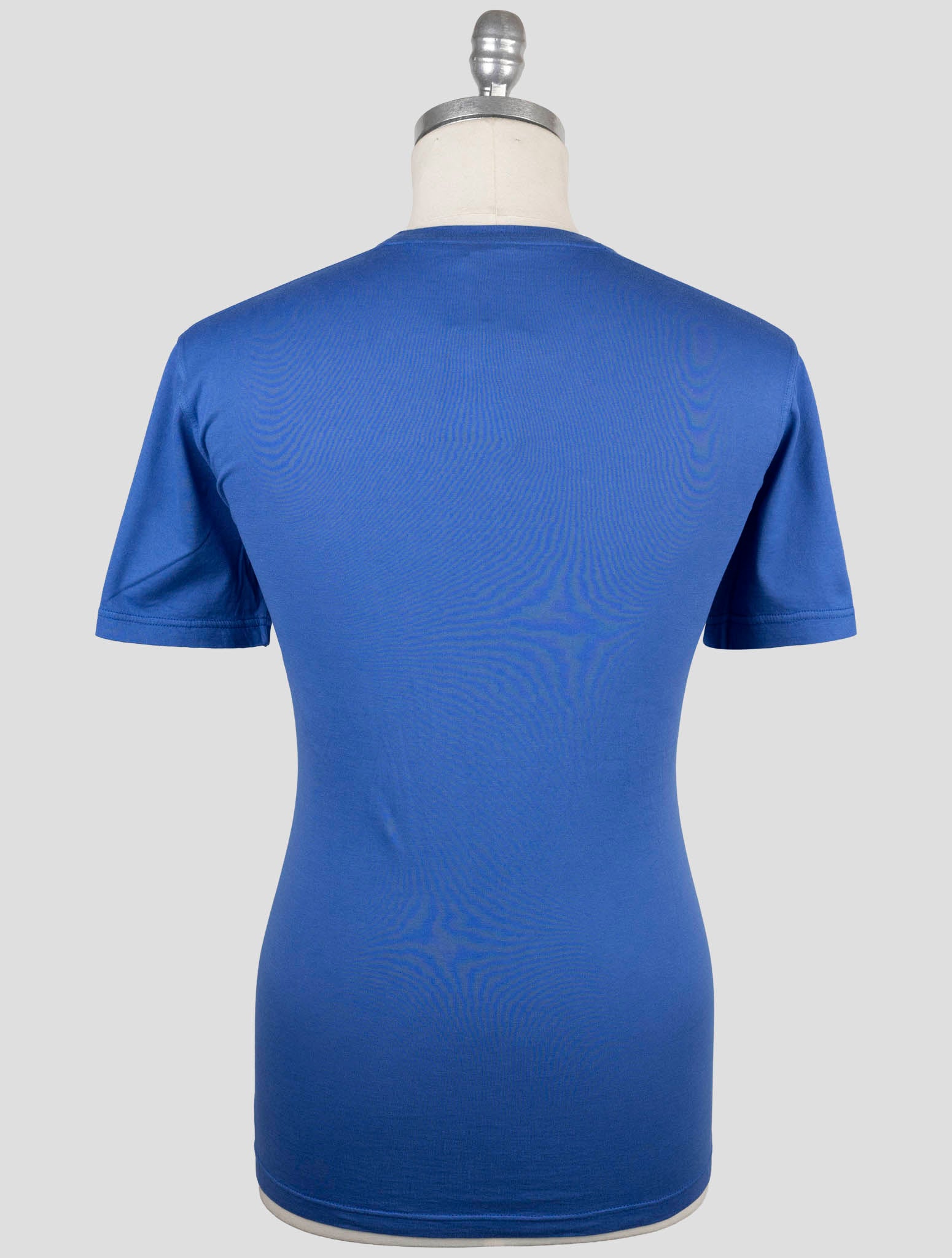 Kiton Blue Cotton Cashmere T-Shirt