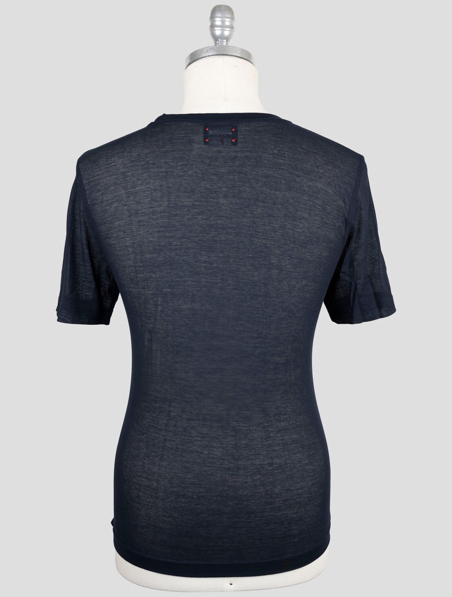 Kiton Dark Blue Cotton T-Shirt