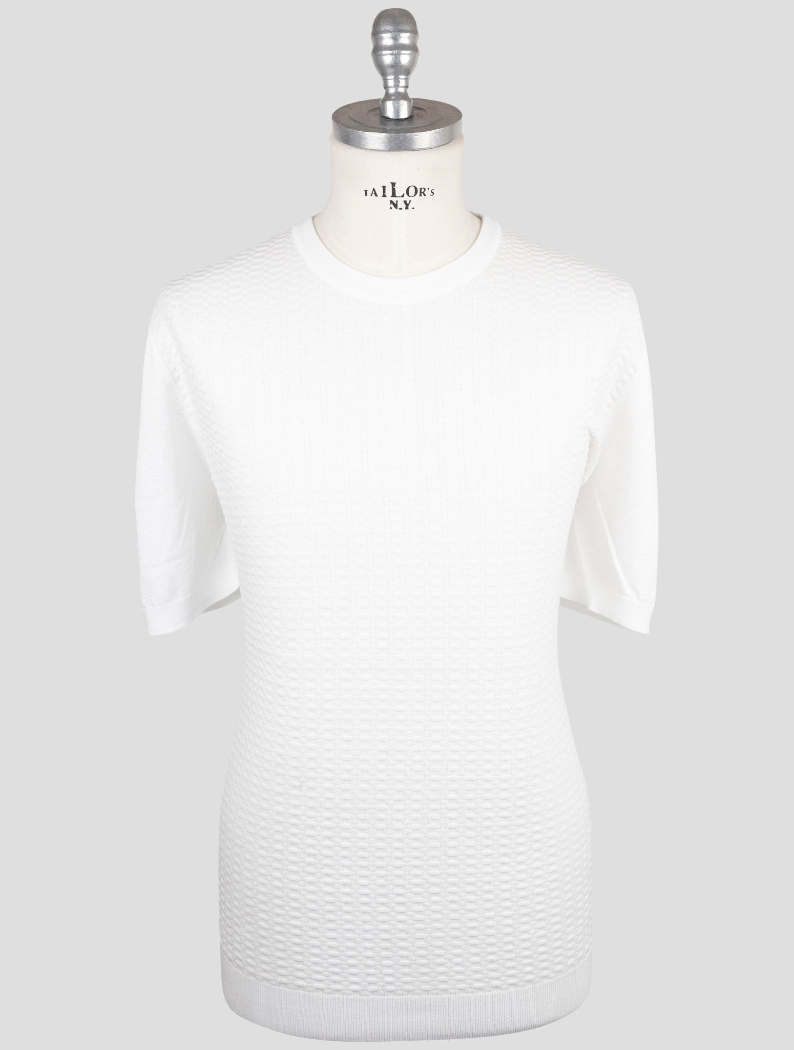 Kiton White Cotton T-Shirt
