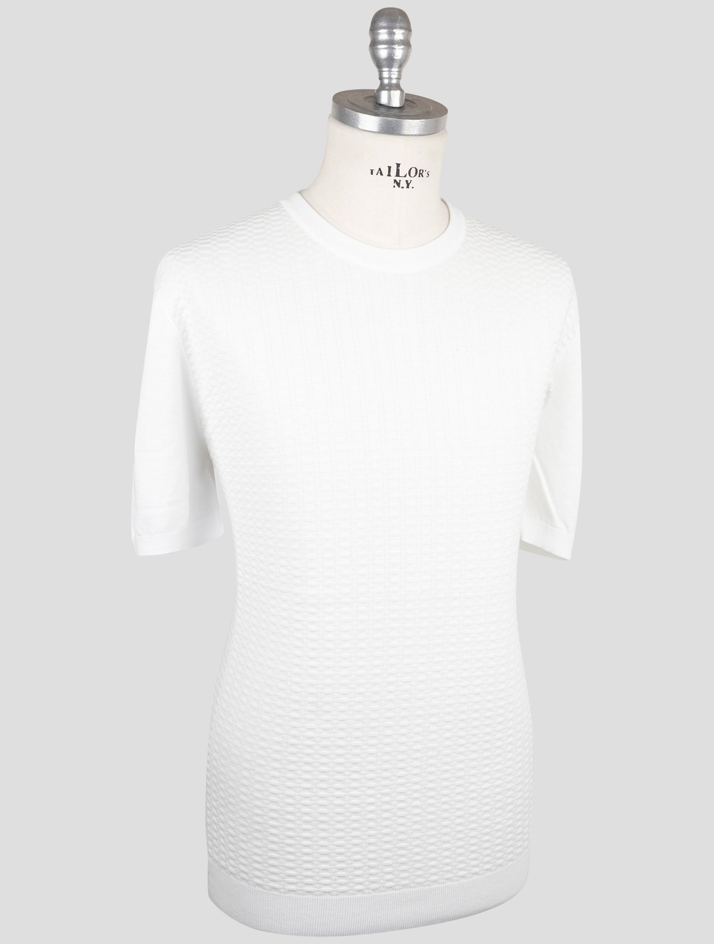 Kiton White Cotton T-Shirt