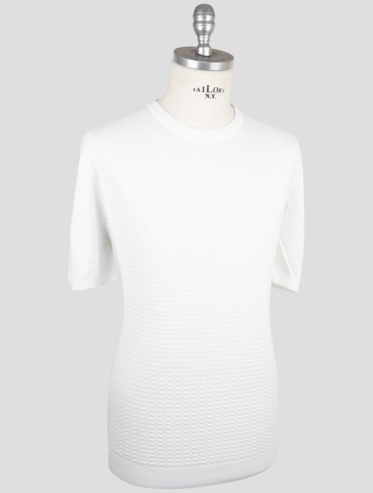 Kiton White Cotton T-Shirt