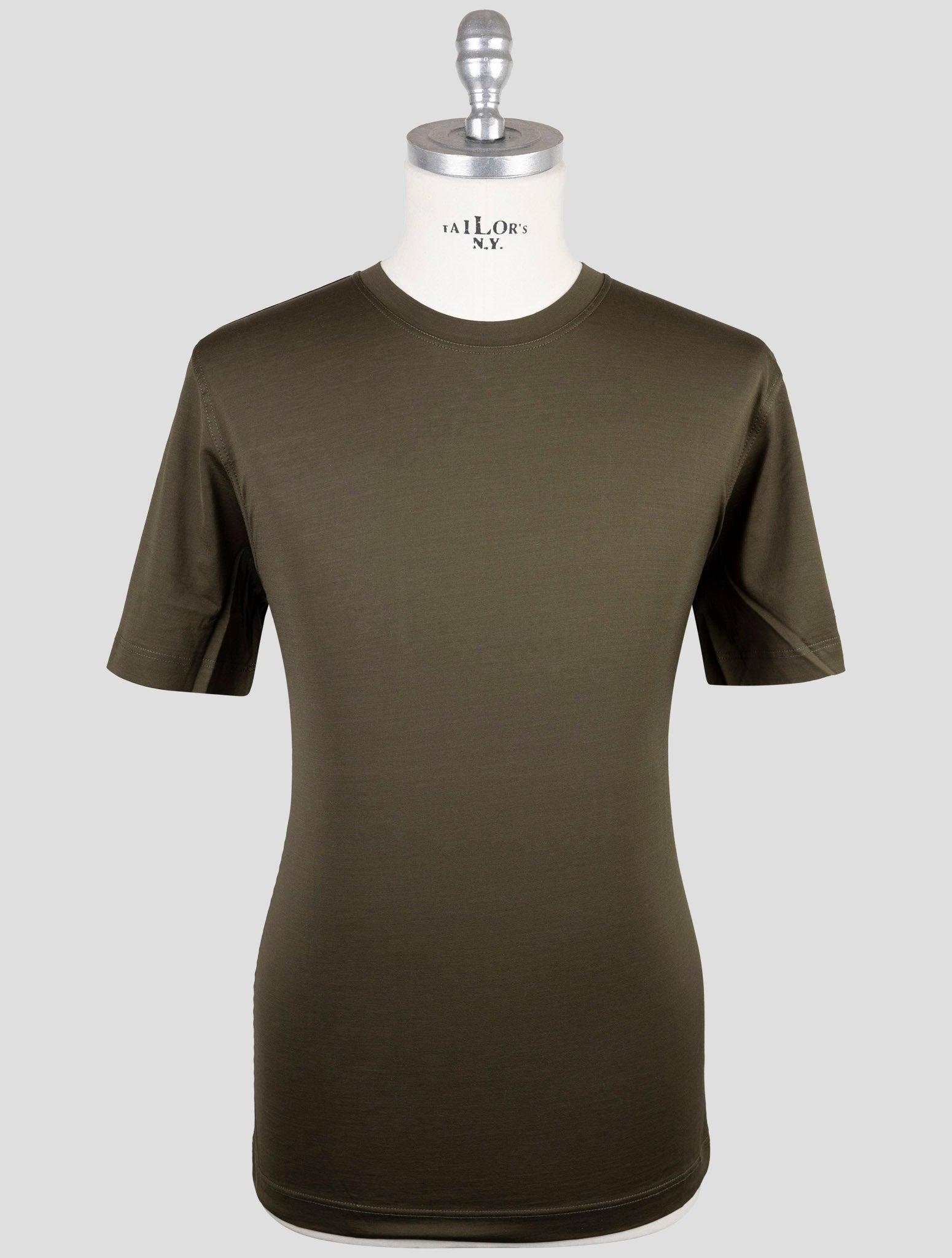 Kiton Green Cotton T-Shirt