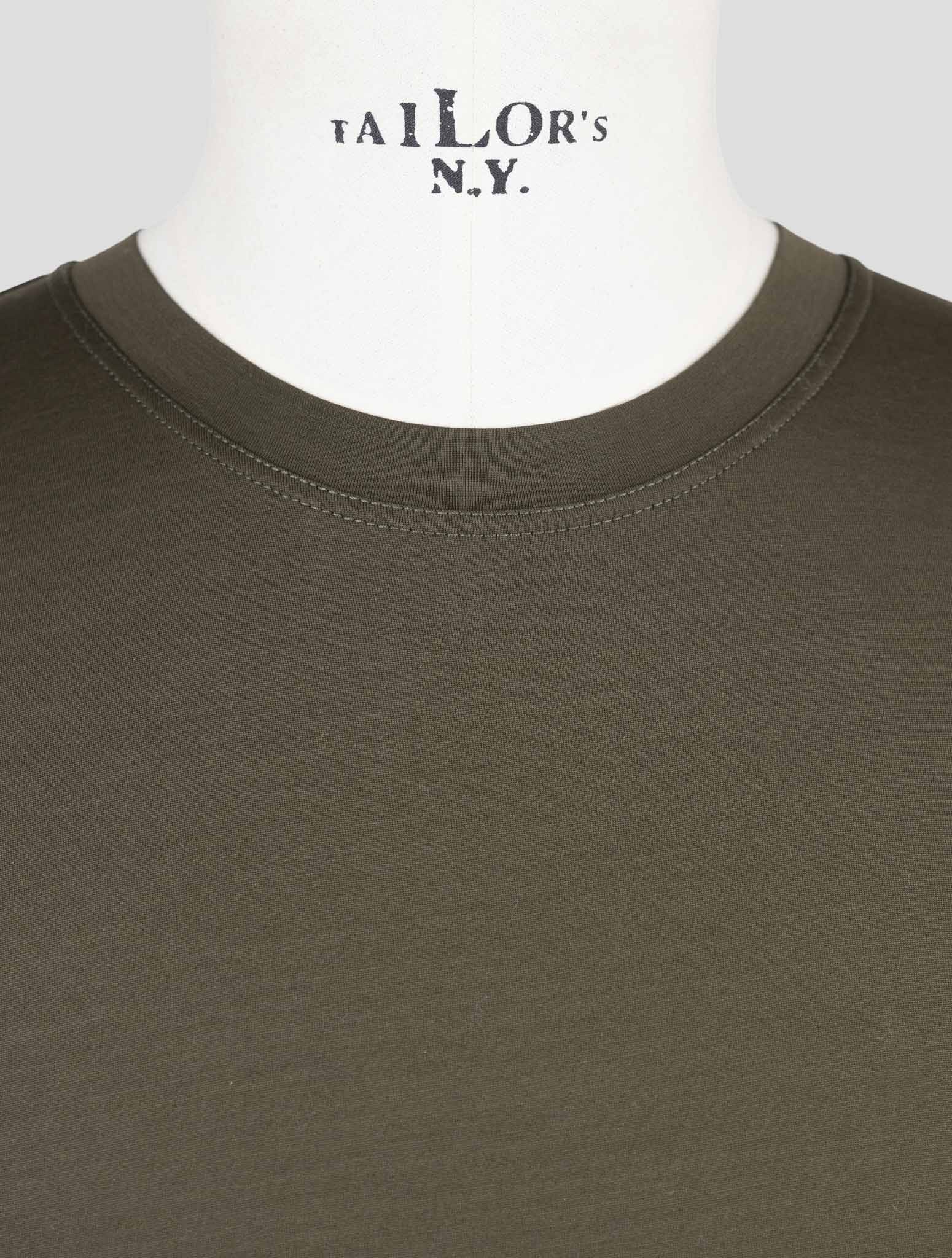 Kiton Green Cotton T-Shirt