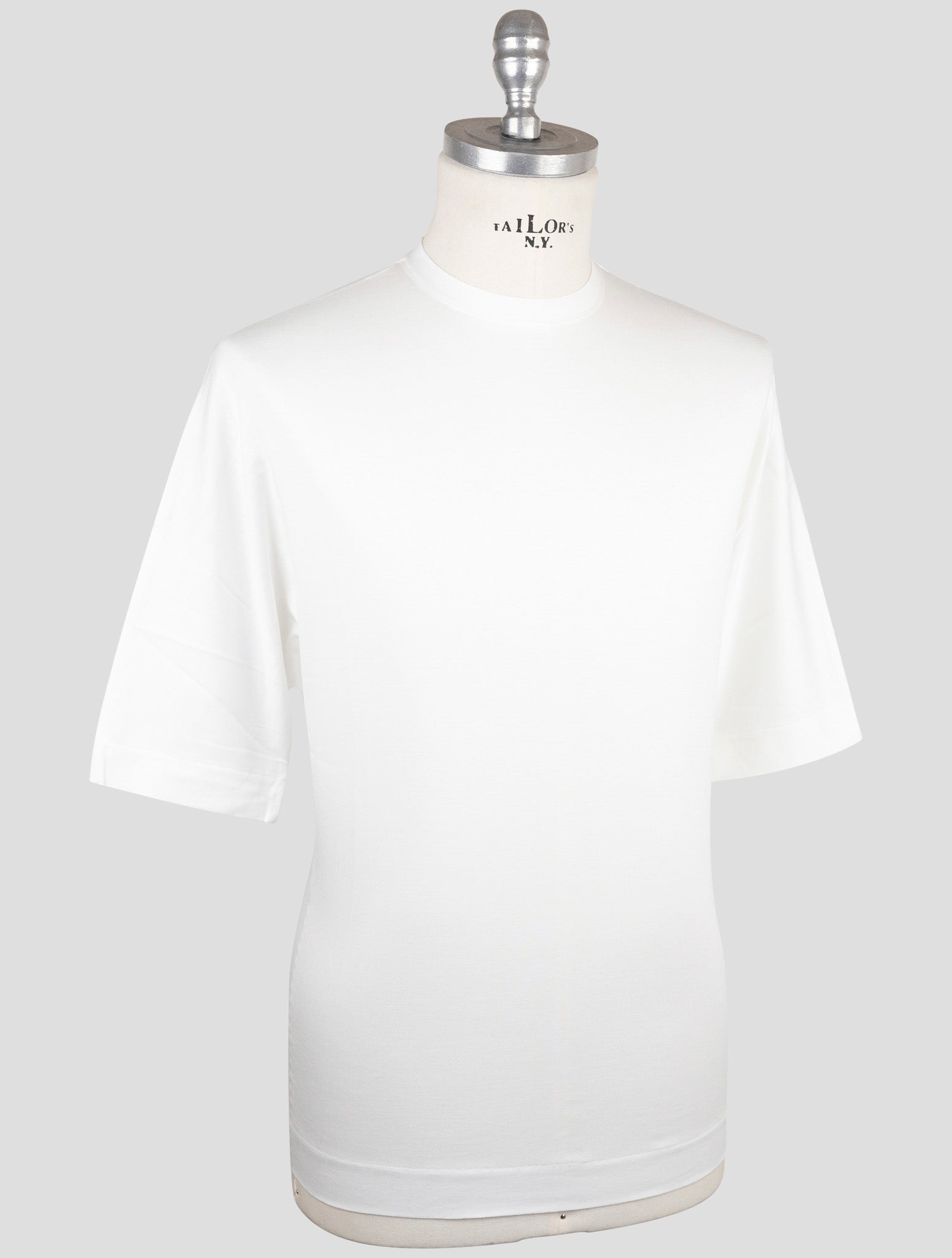 Kiton White Cotton Special Edition Plus One T-Shirt