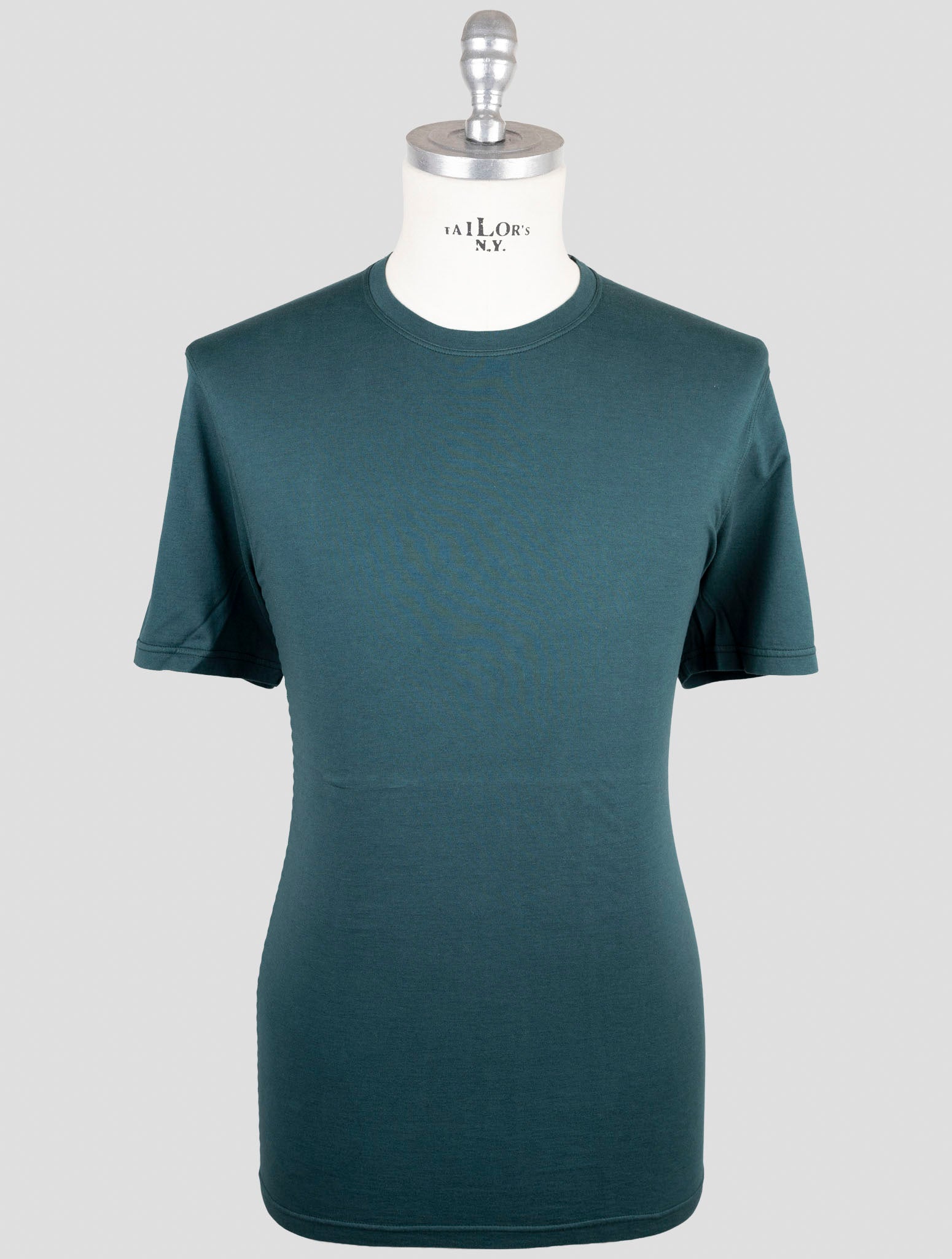 Kiton Green Cotton Cashmere T-Shirt