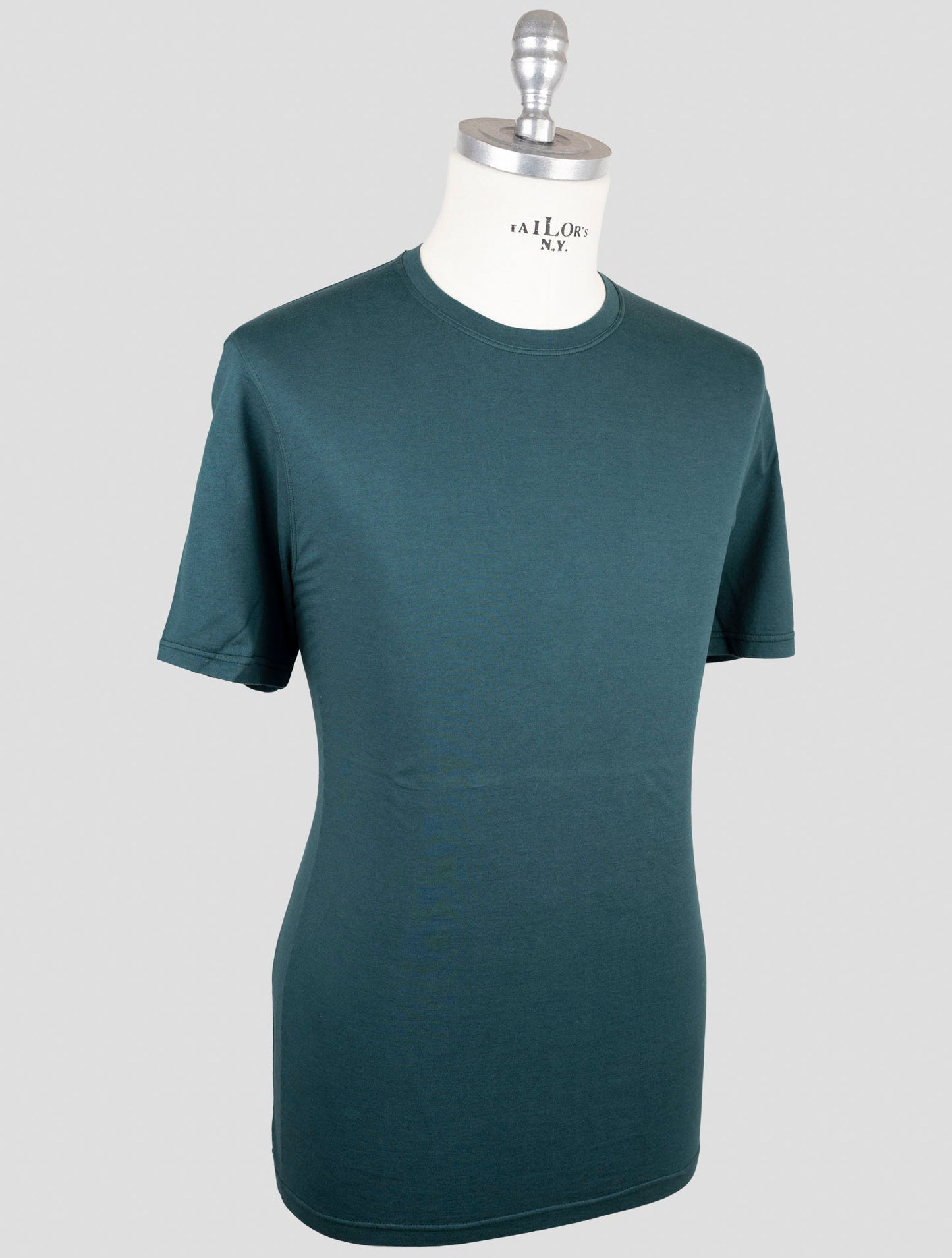 Kiton Green Cotton Cashmere T-Shirt