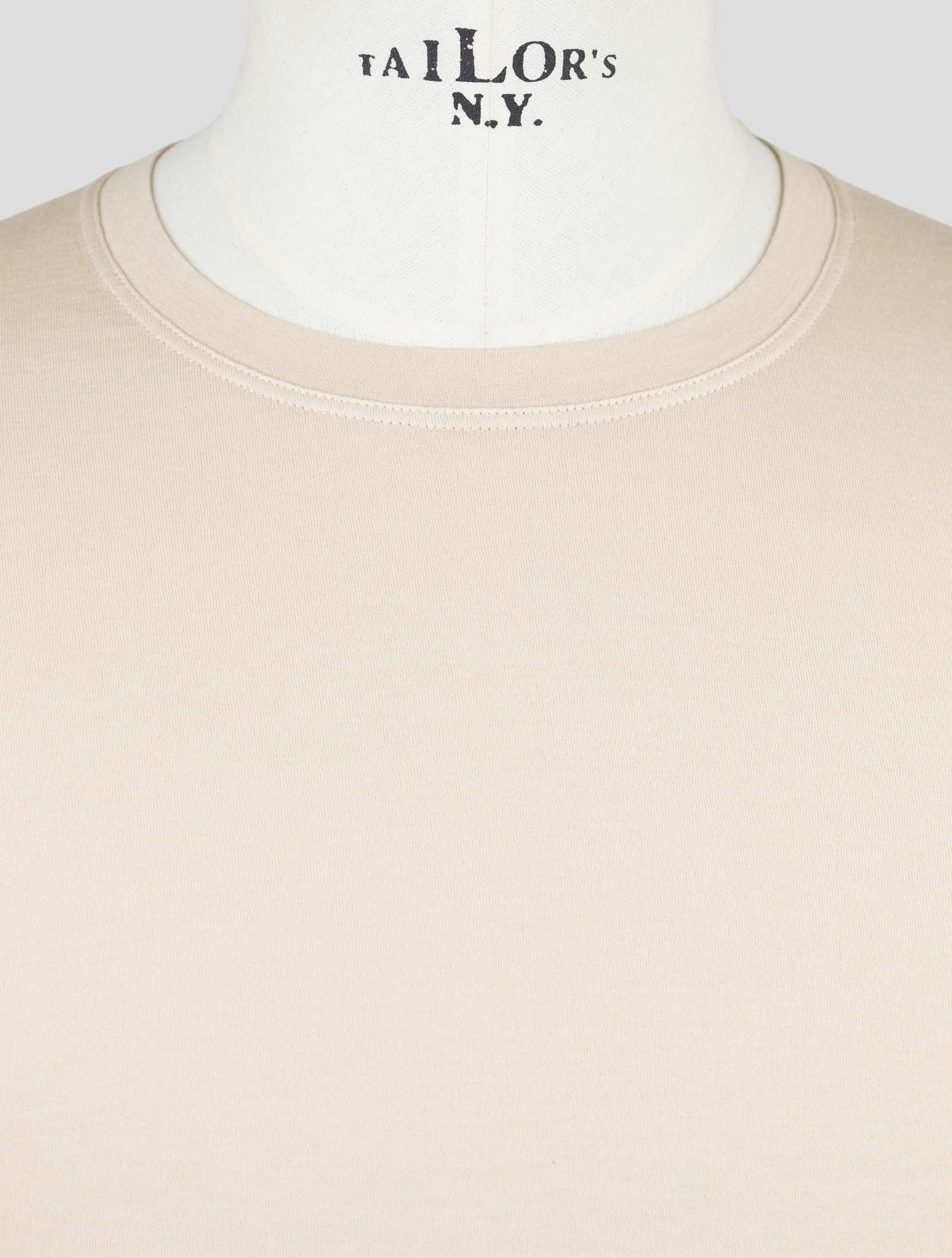 Kiton Beige Cotton Cashmere T-Shirt