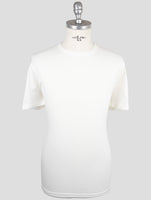 Kiton White Cotton Cashmere T-Shirt