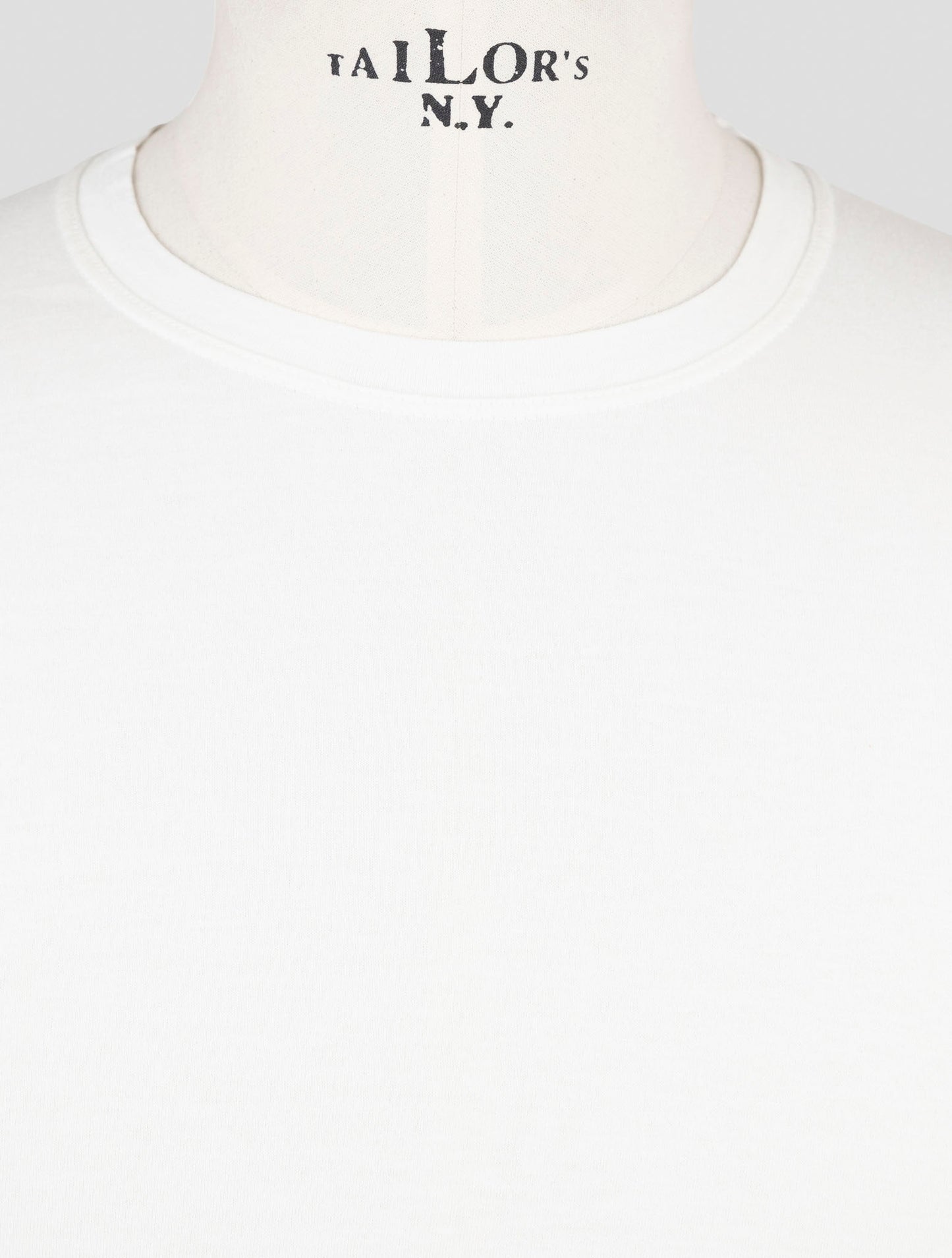 Kiton White Cotton Cashmere T-Shirt