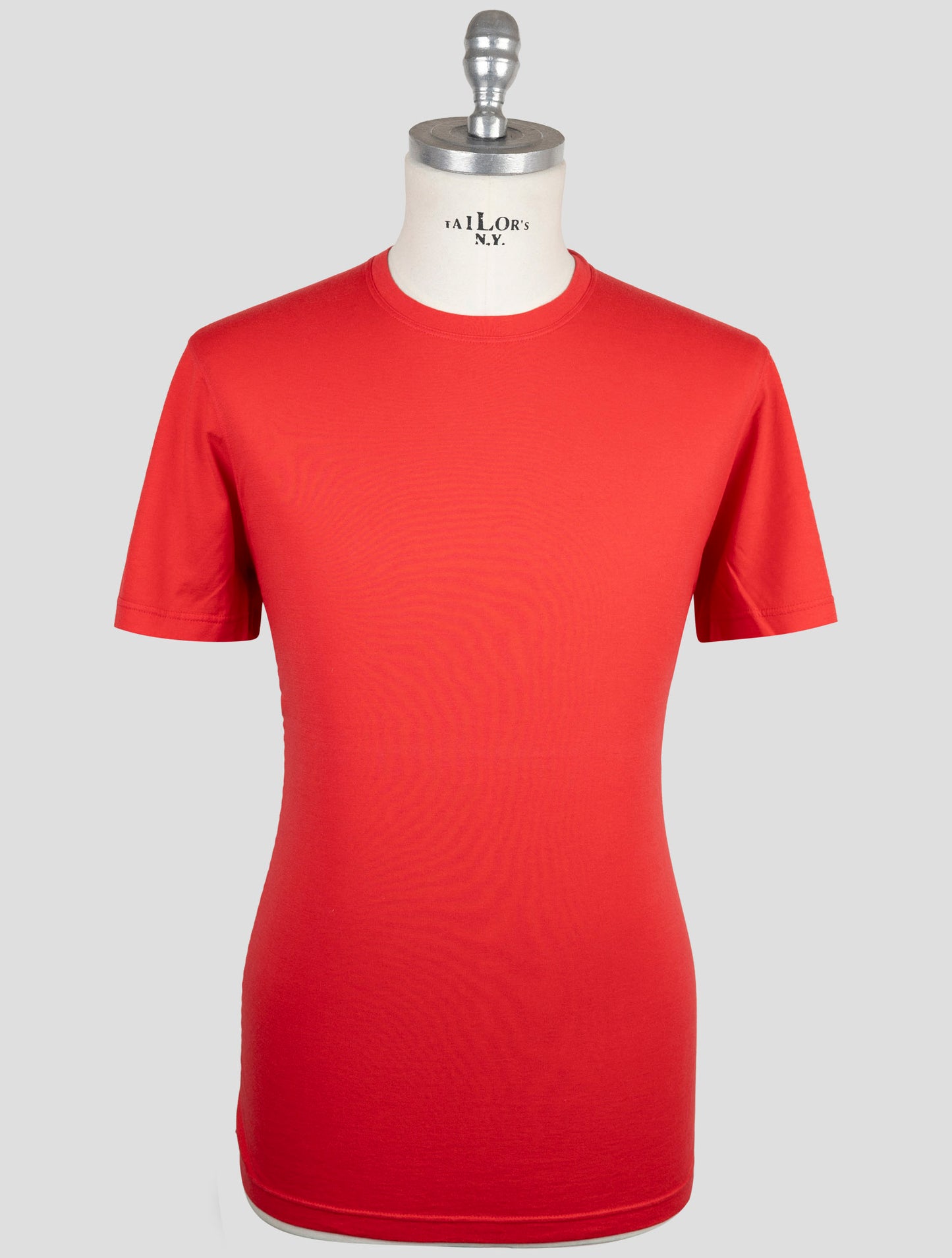 Kiton Red Cotton Cashmere T-Shirt