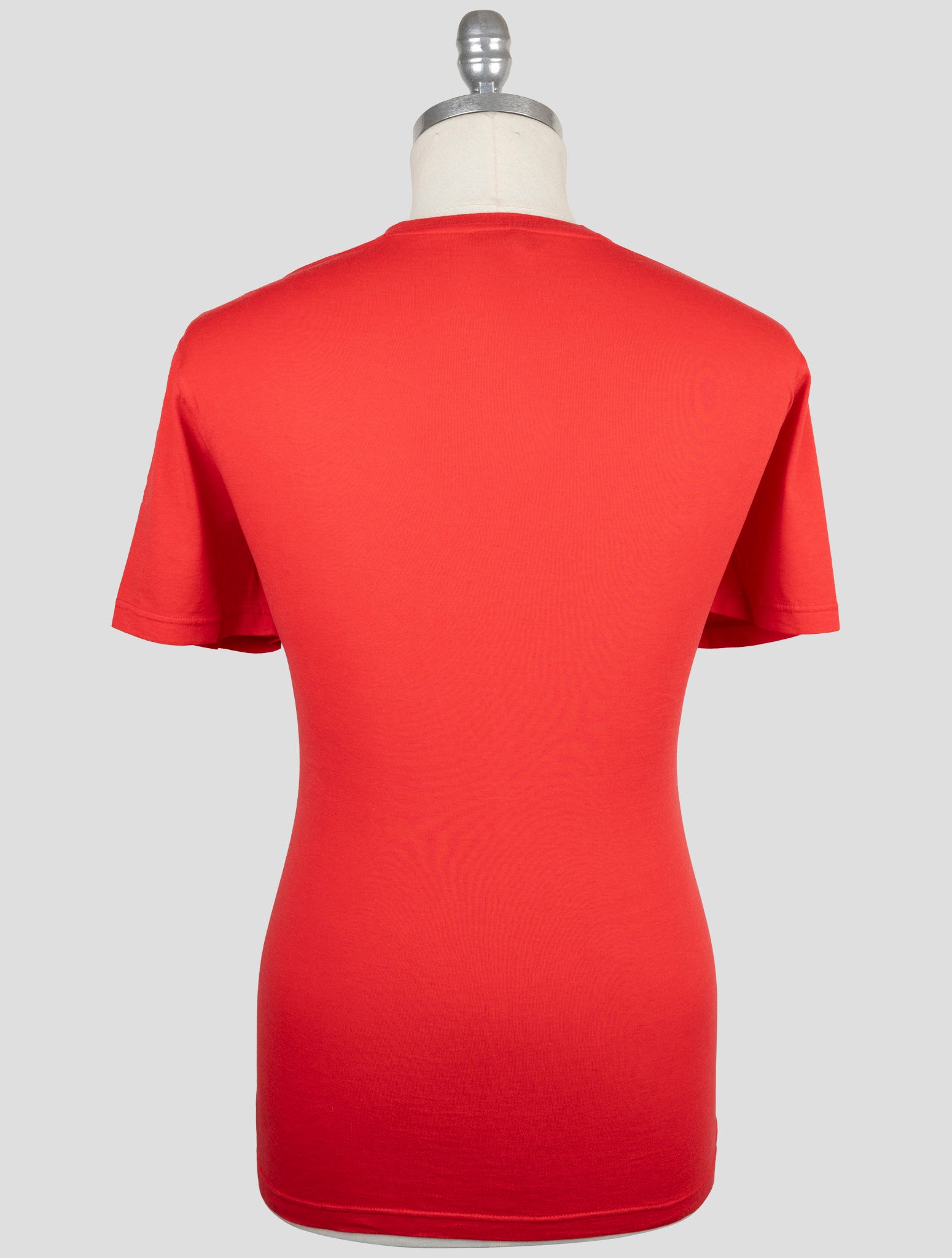 Kiton Red Cotton Cashmere T-Shirt