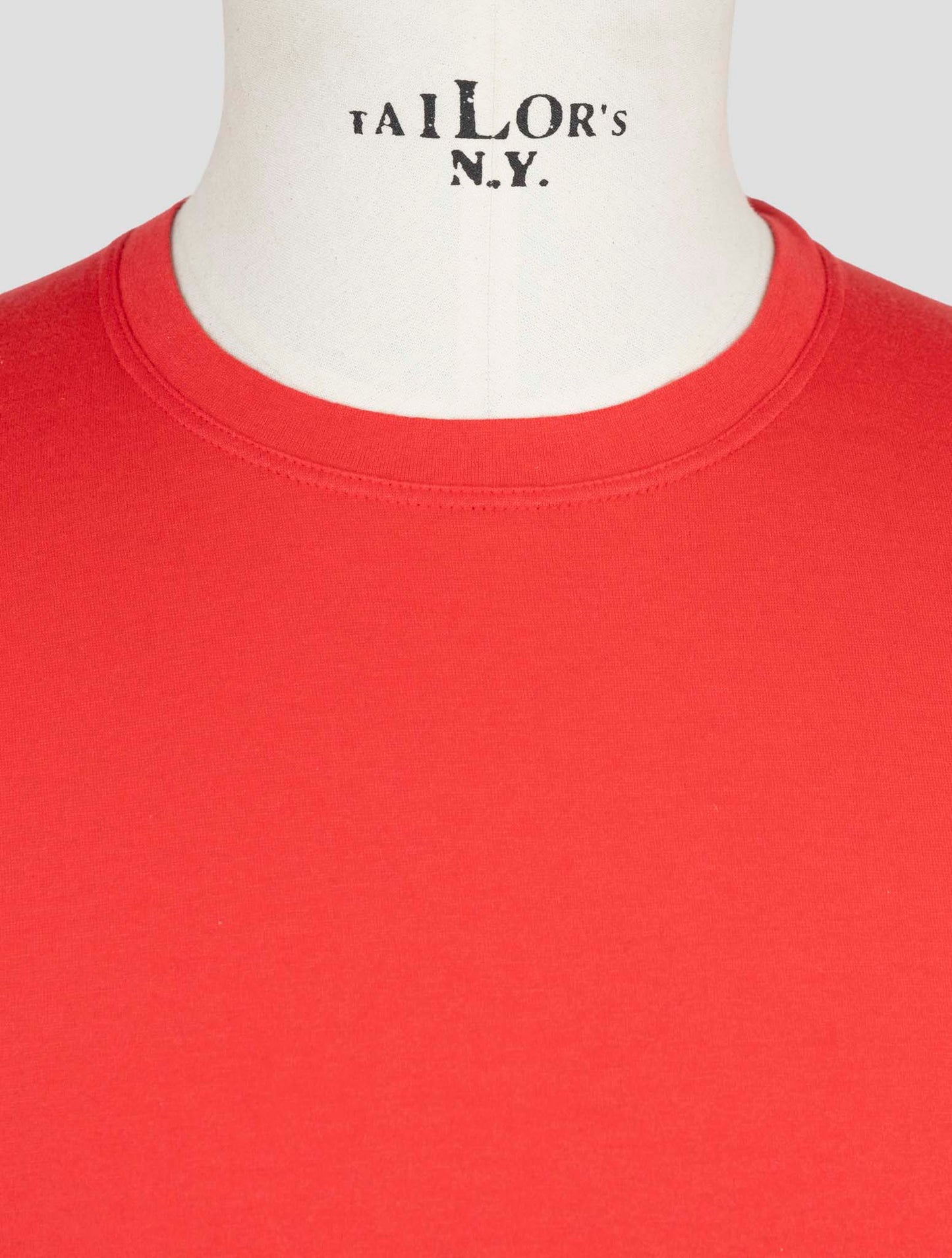 Kiton Red Cotton Cashmere T-Shirt
