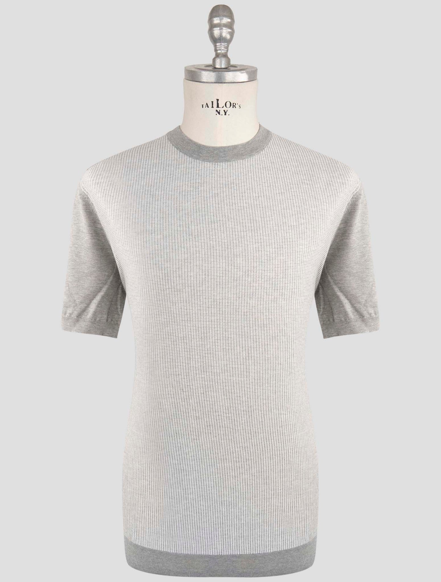 Kiton Gray Cotton T-Shirt