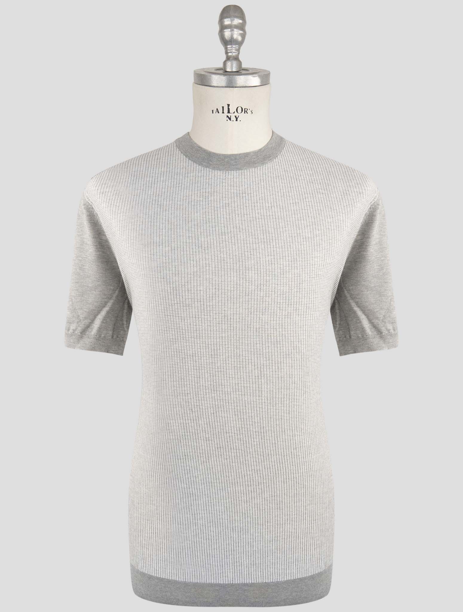 Kiton Gray Cotton T-Shirt